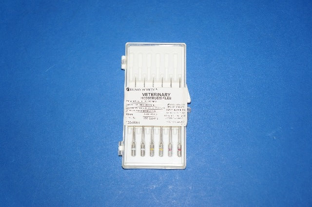 Henry Schein 100-8583 Veterinary Root Canal Instruments 60mm - Pack of 6