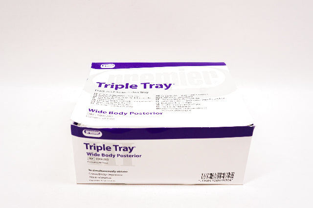Premier 1006283 Triple Tray Dual-Arch Impression Tray, Wide Body - Box of 21