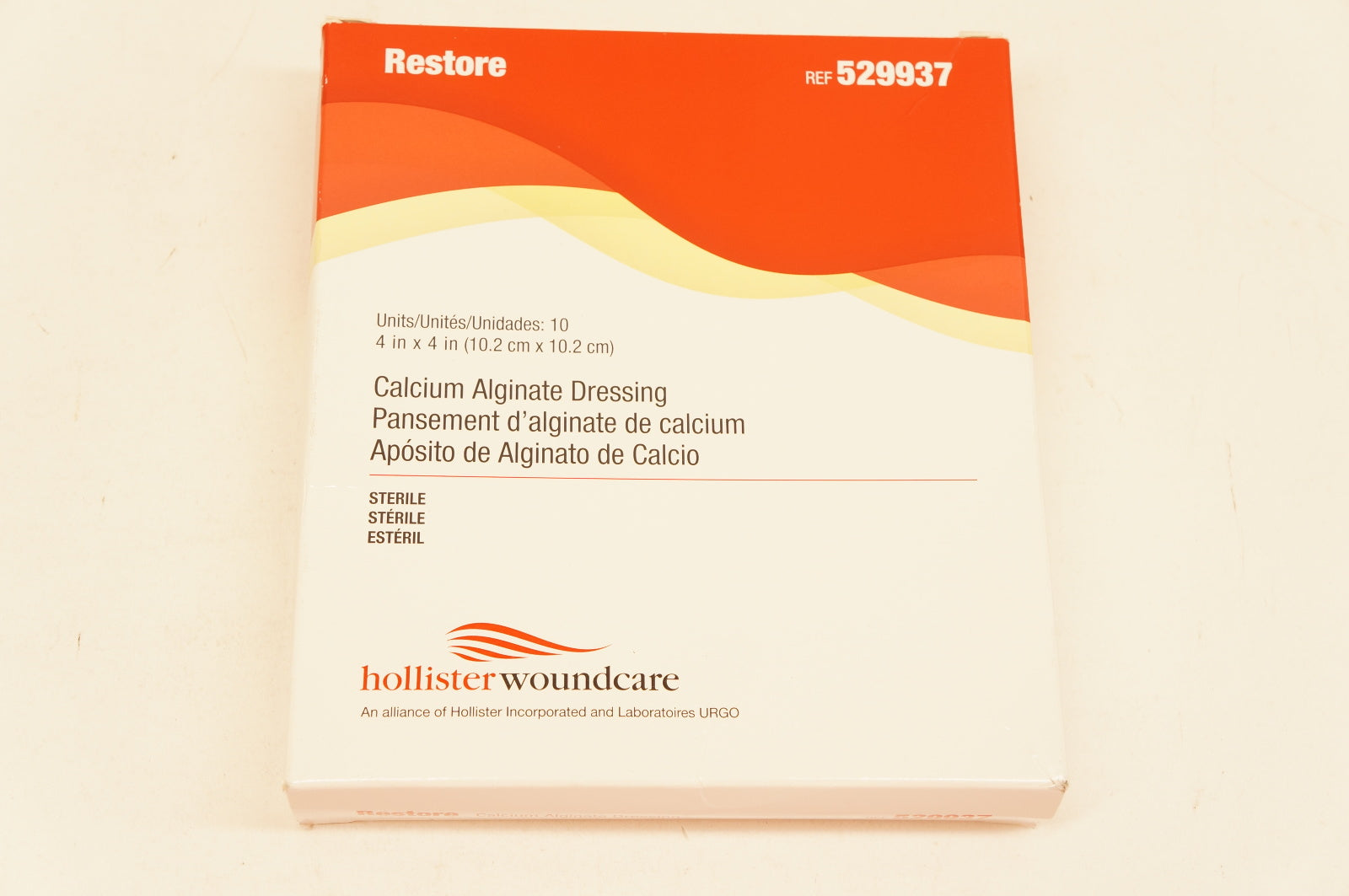 Hollister Wound Care 529937 Restore Calcium Alginate Dressing 4inx4in -Box of 10