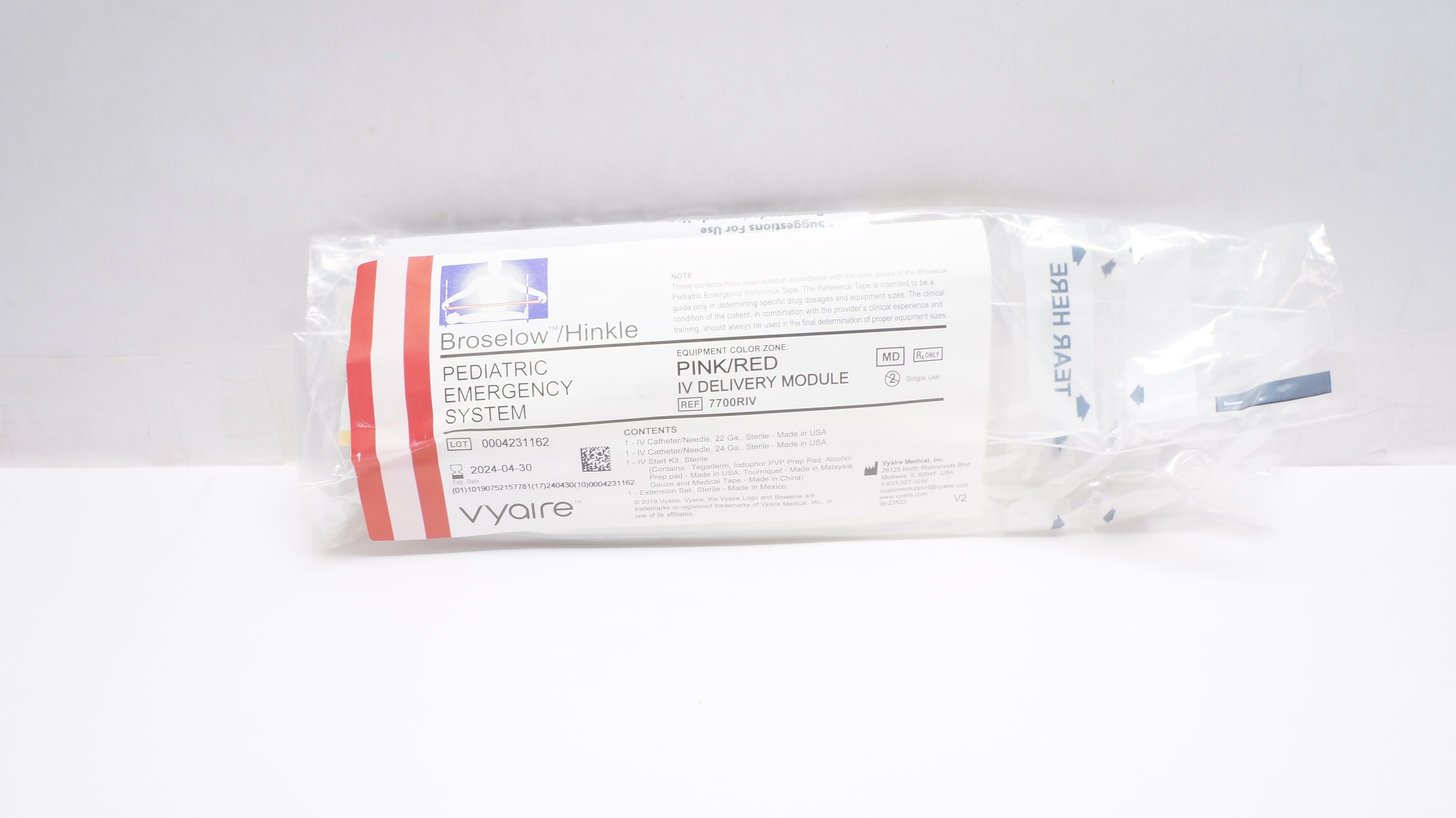 Vyaire 7700RIV Broselow/Hinkle Pediatric Emergency System IV Delivery Module (x)