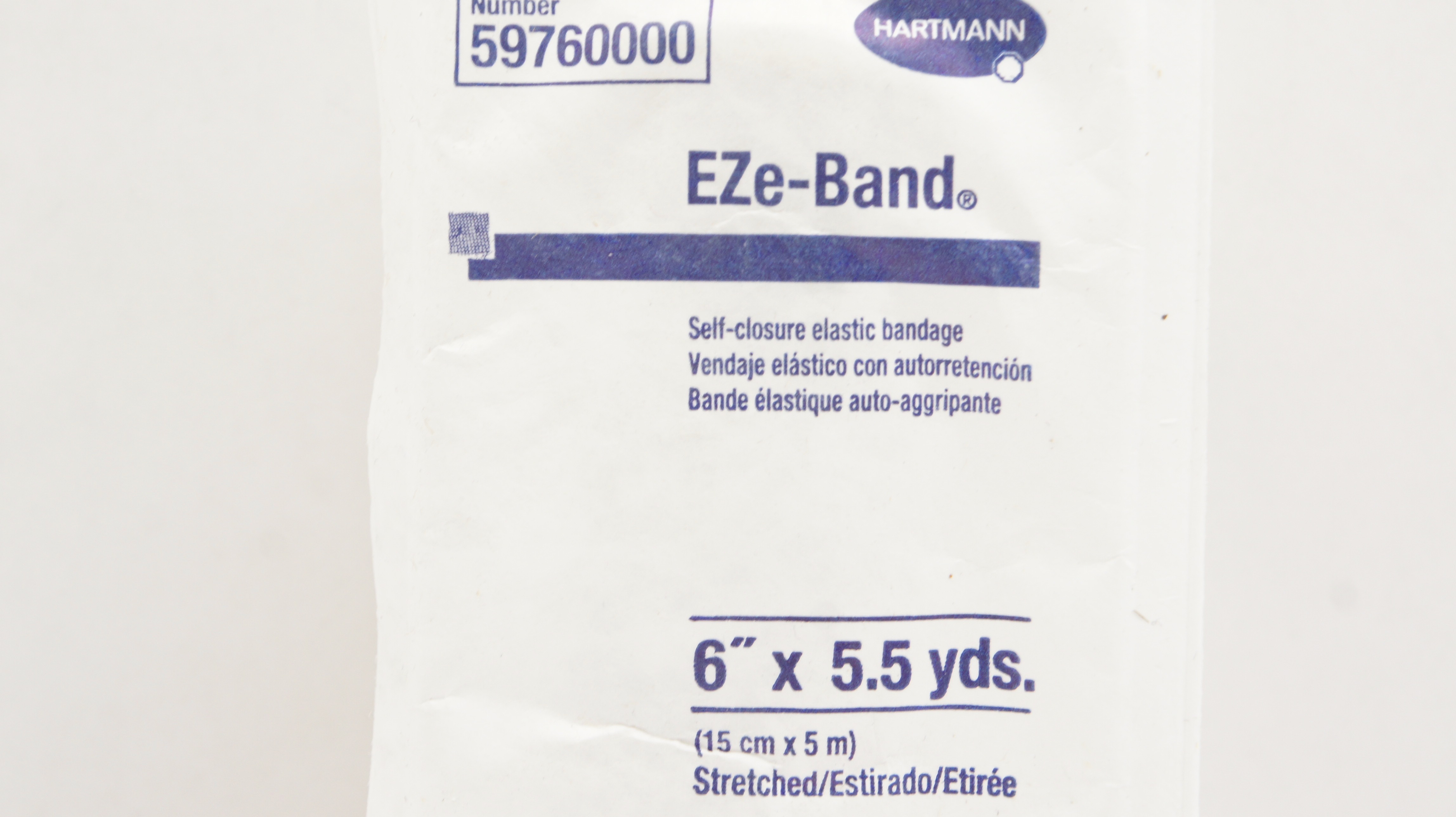 Hartmann 59760000 EZe-Band Self-Closure Elastic Bandage 6inch x 5.5yds