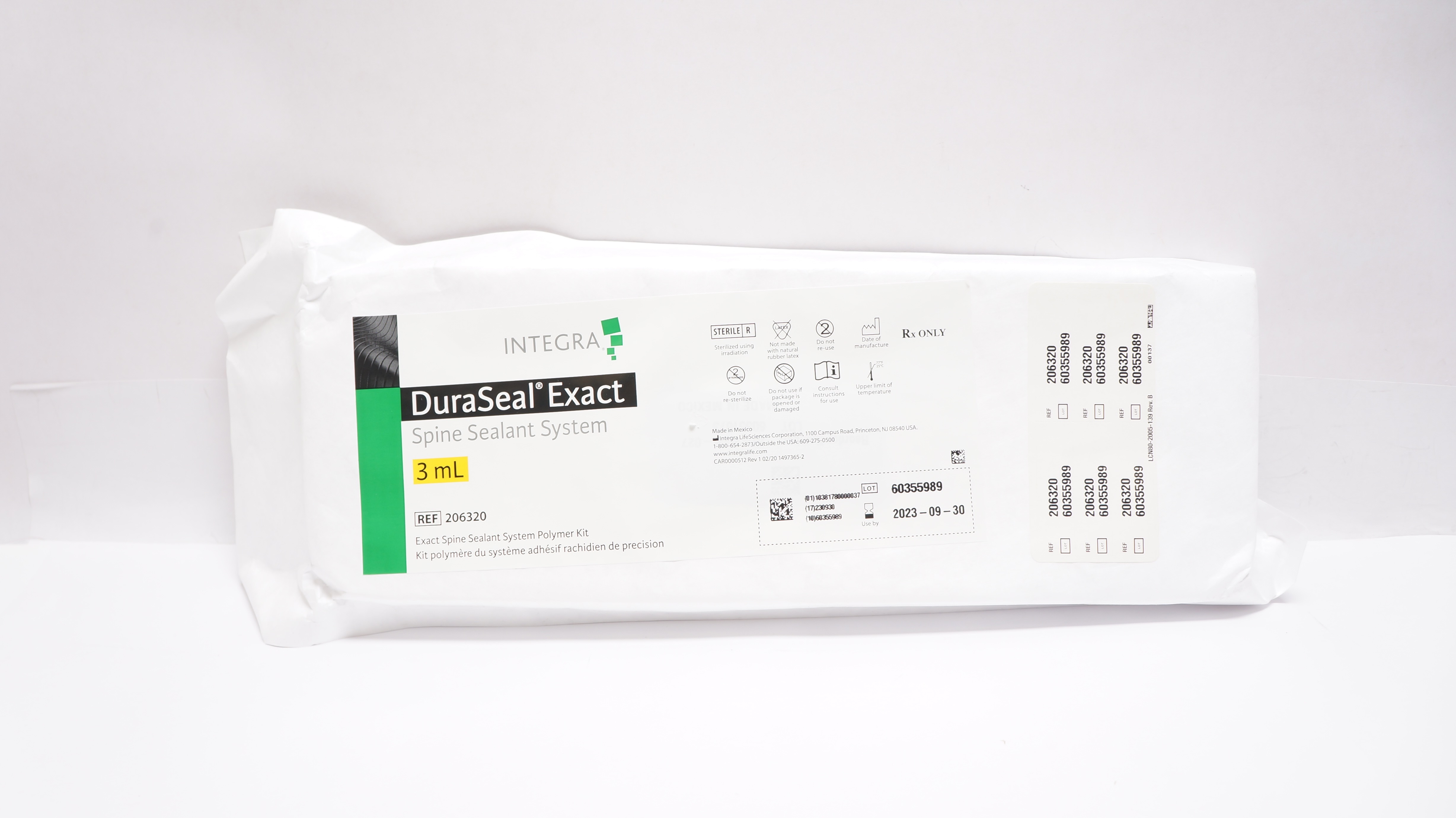 Integra 206320 DuraSeal Exact Spine Sealant System Polymer Kit 3mL (x)