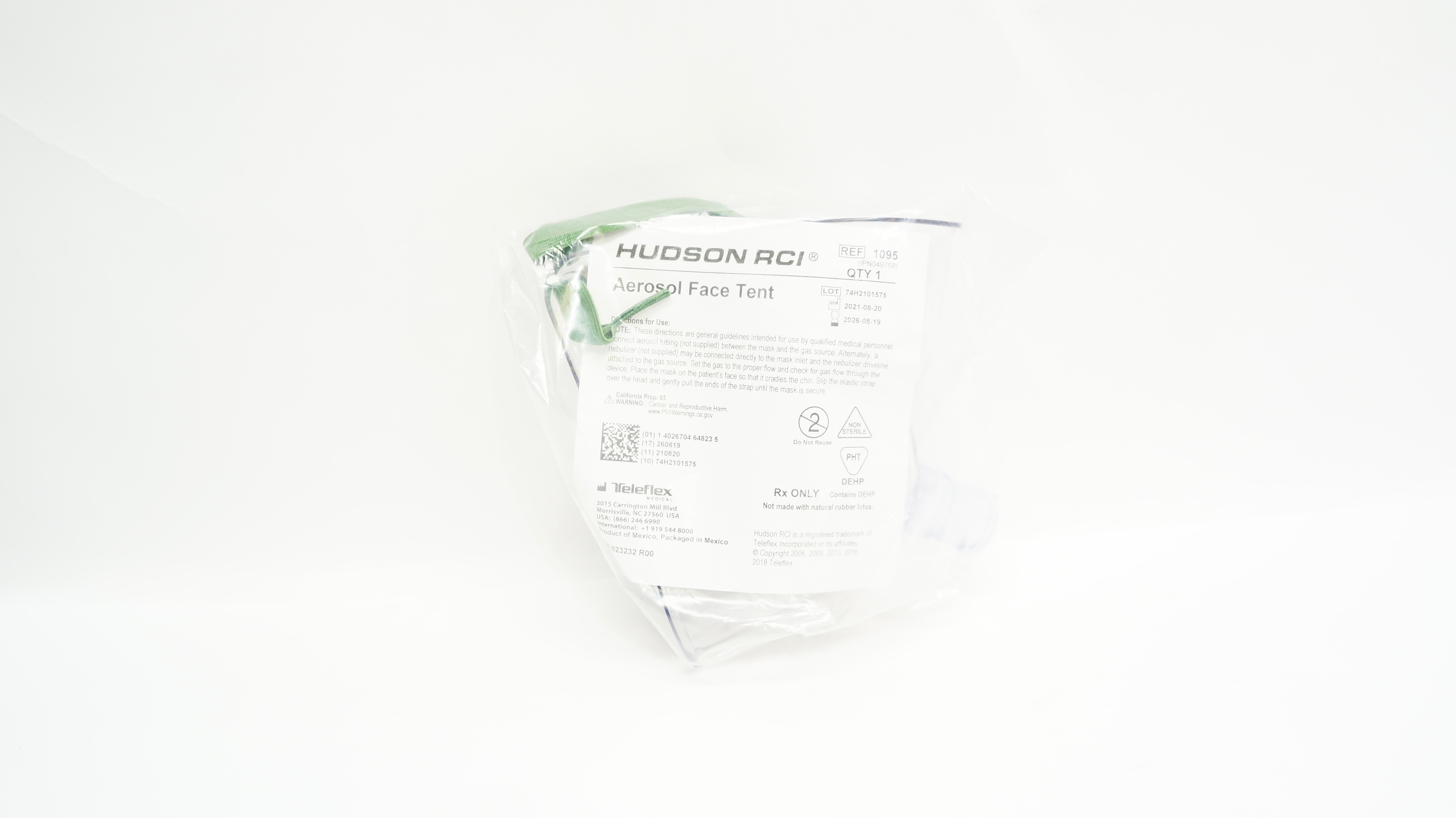Teleflex 1095 Hudson RCI Aerosol Face Tent