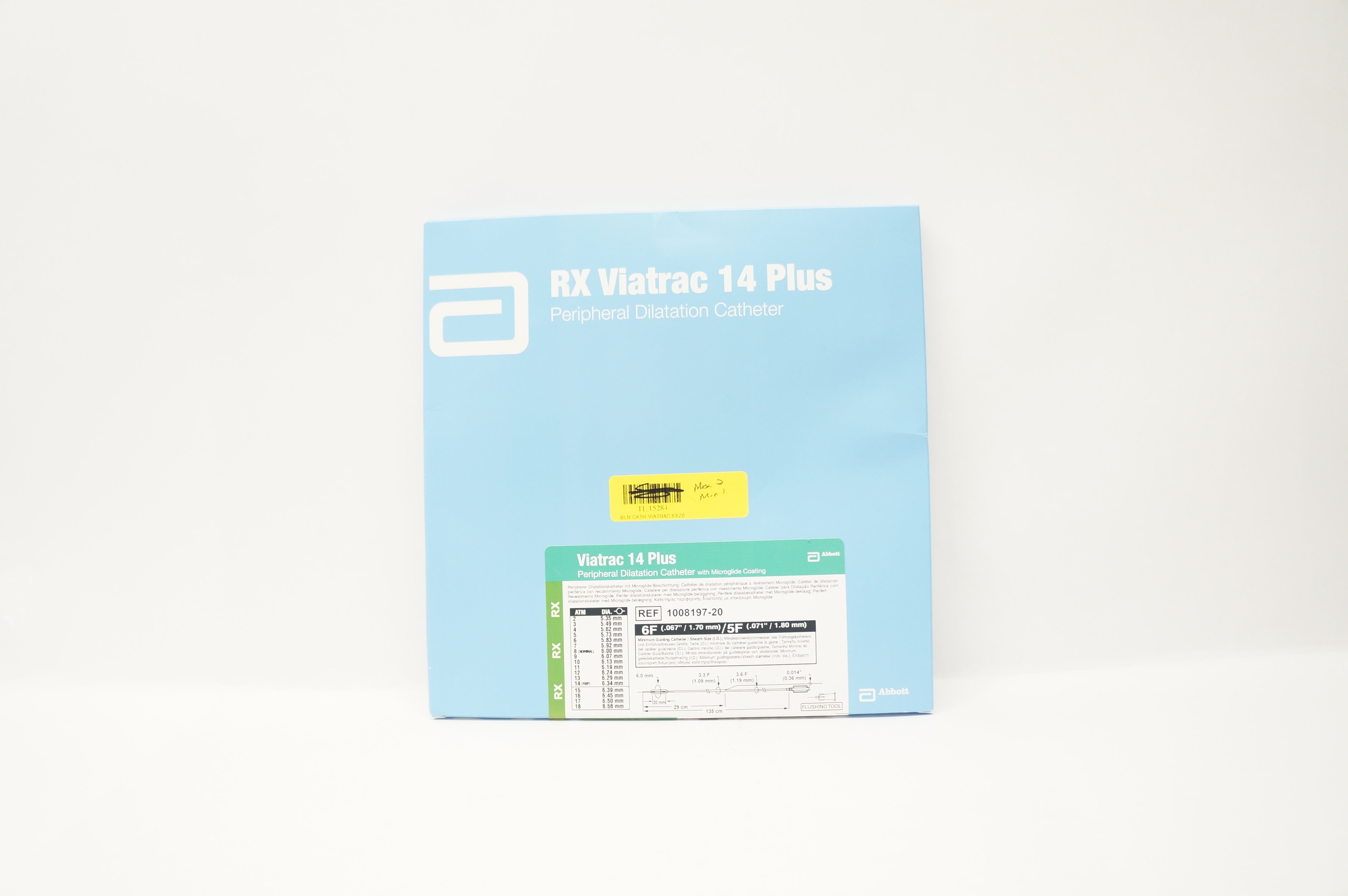 Abbott 1008197-20 Viatrac 14 Plus Peripheral Dilatation Cath.6F/5F (x)