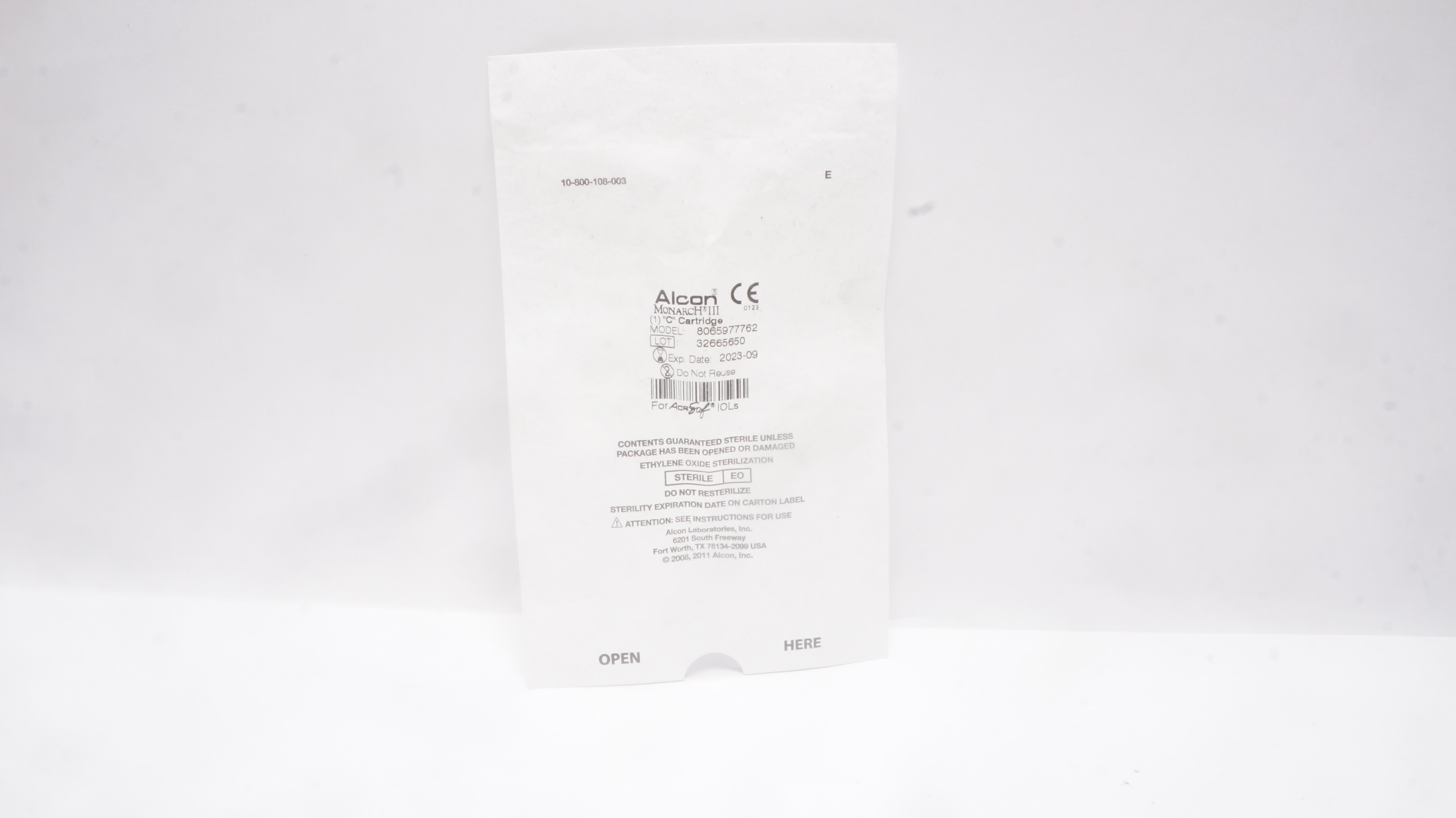 Alcon 8065977762 Monarch III "C" Cartridge