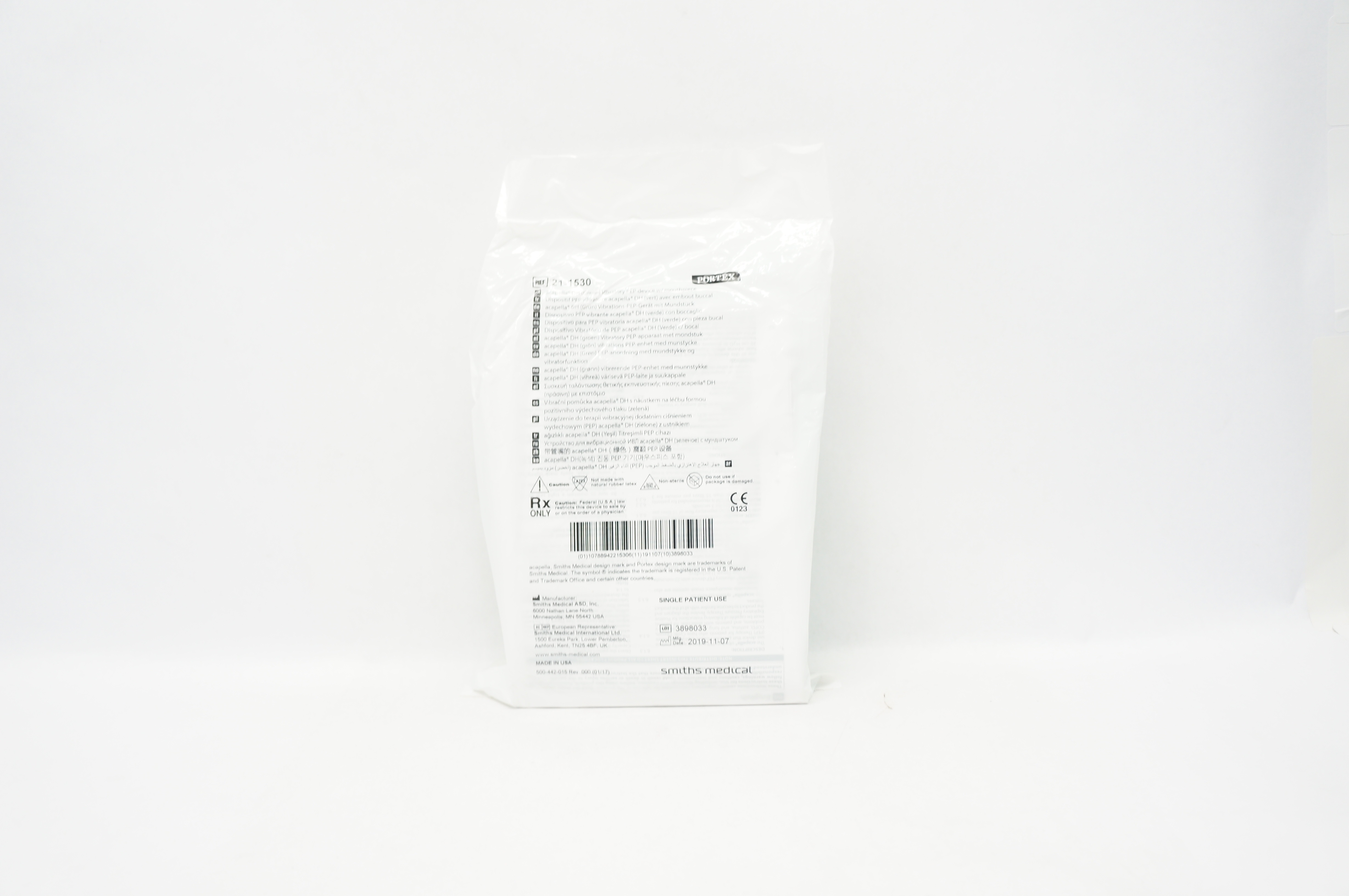 Smiths Medical 21-1530 Portex Acapella DH Vibratory Pep Device Mouthpiece (x)