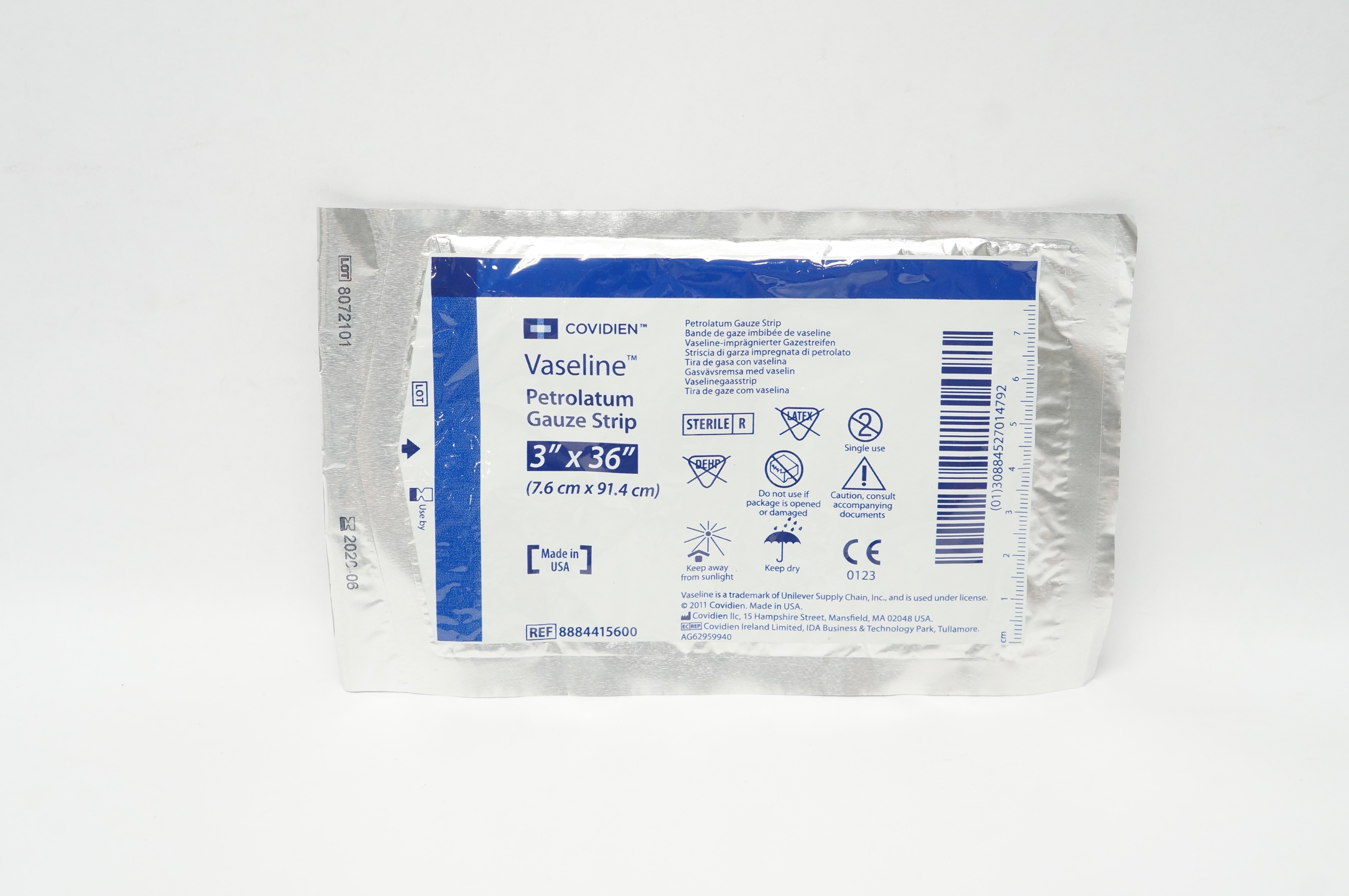 Covidien 8884415600 Vaseline Petrolatum Gauze Strip 3 inch x 36 inch (x)