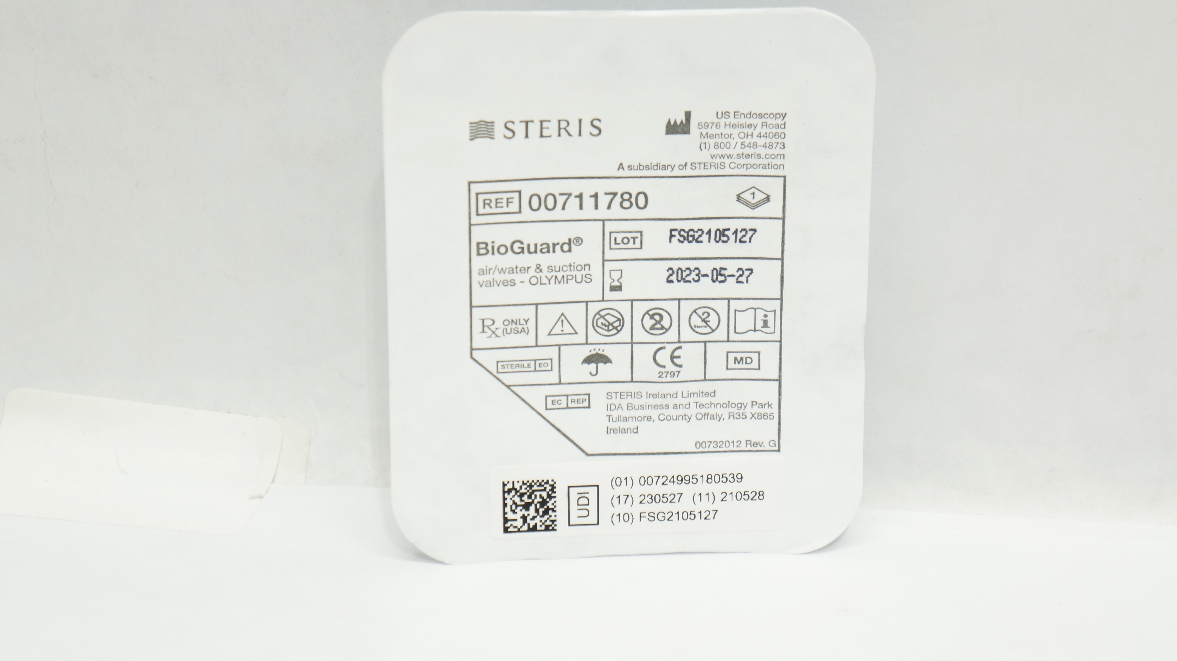 US Endoscopy 00711780 Steris BioGuard Air/Water & Suction Valves, Olympus (x)
