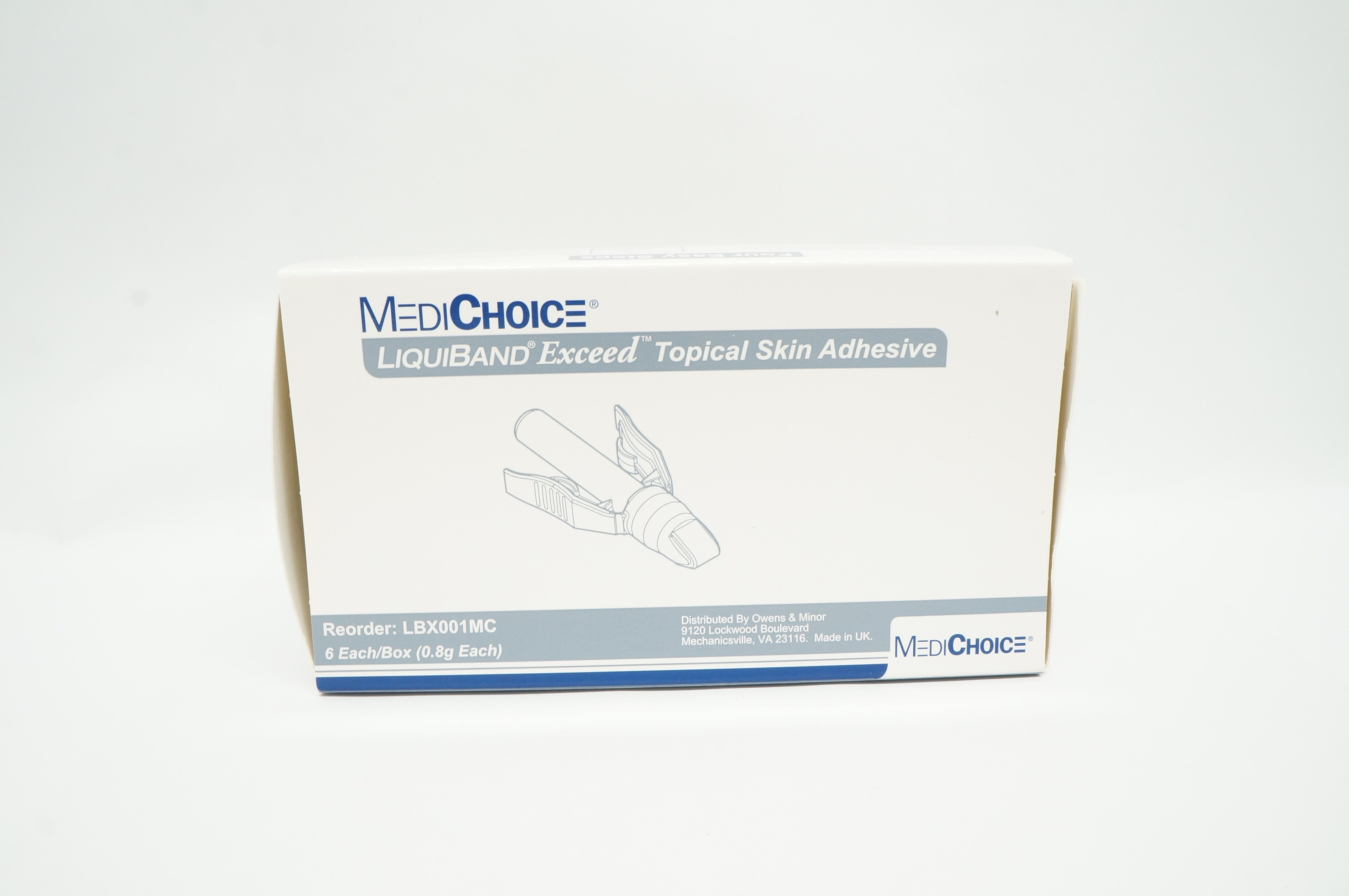 MediChoice LBX001MC LiquiBand Exceed Topical Skin Adhesive - Box of 6 (x)