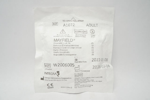 Integra A1072 Mayfield Skull Pin Adult (x)