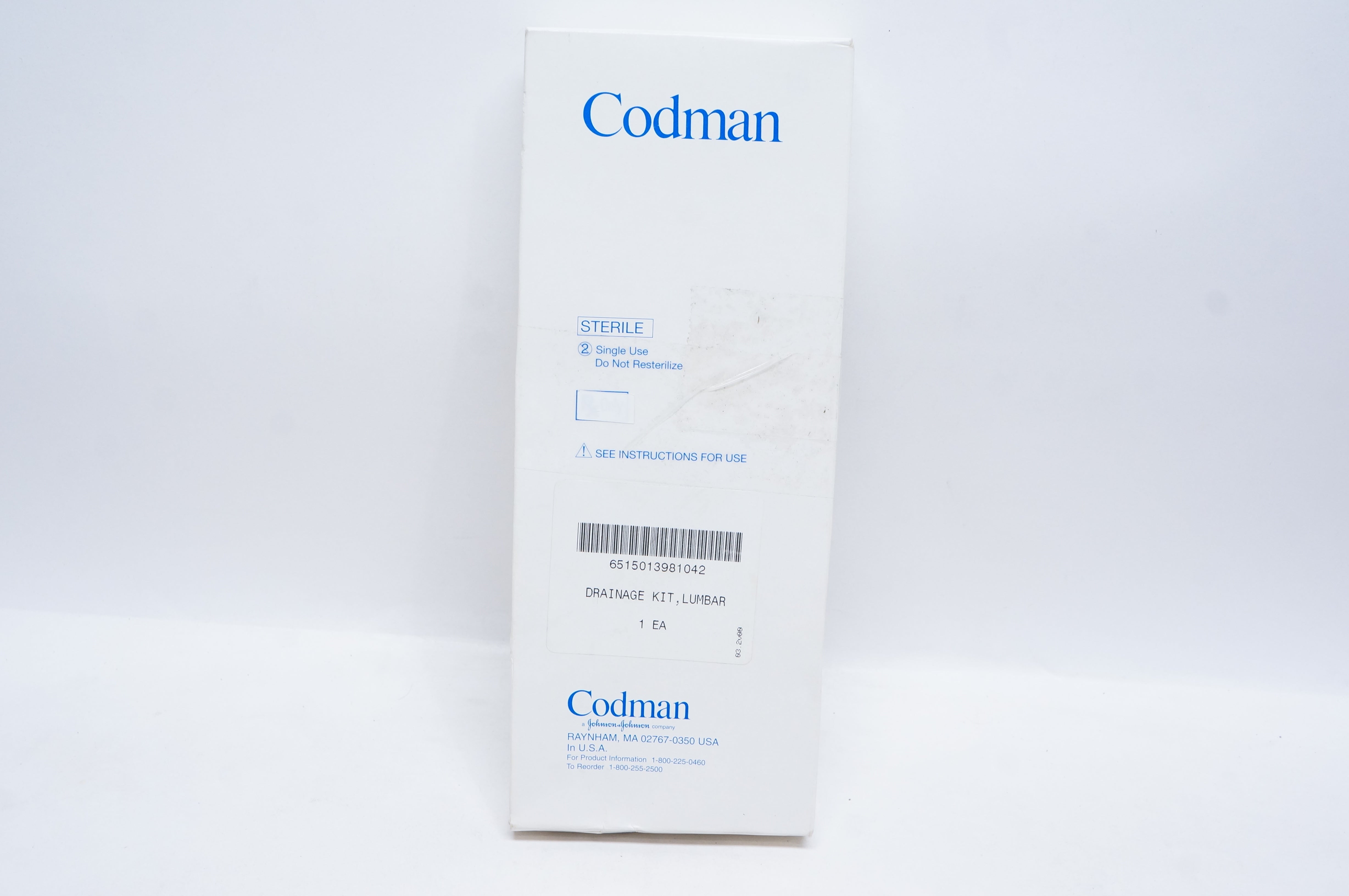 Codman 82-1706 Lumbar External Drainage Cath. 46mm (x)