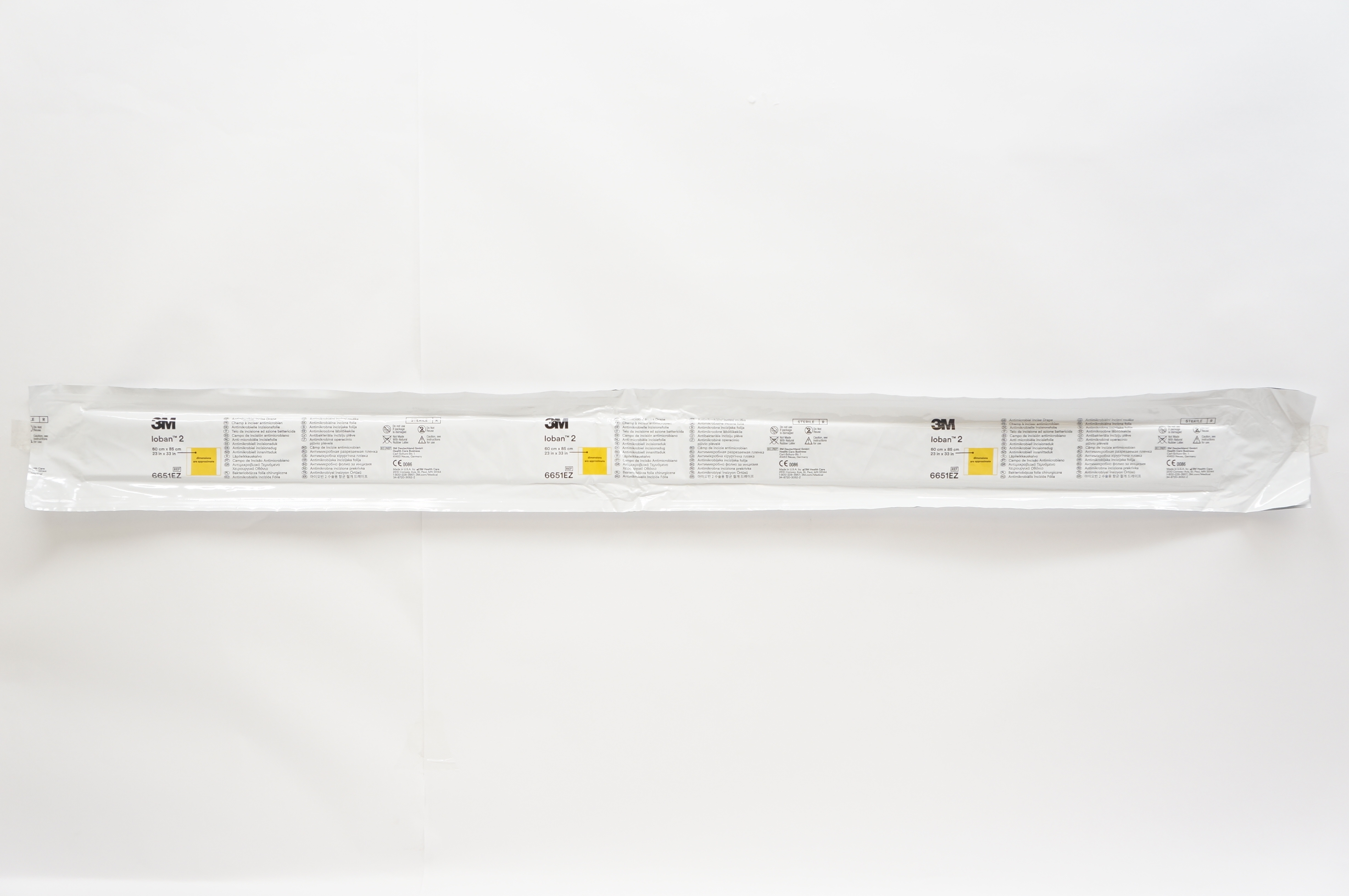 3M 6651EZSB Ioban 2 Antimicrobial Incise Drape 23inch x 33inch