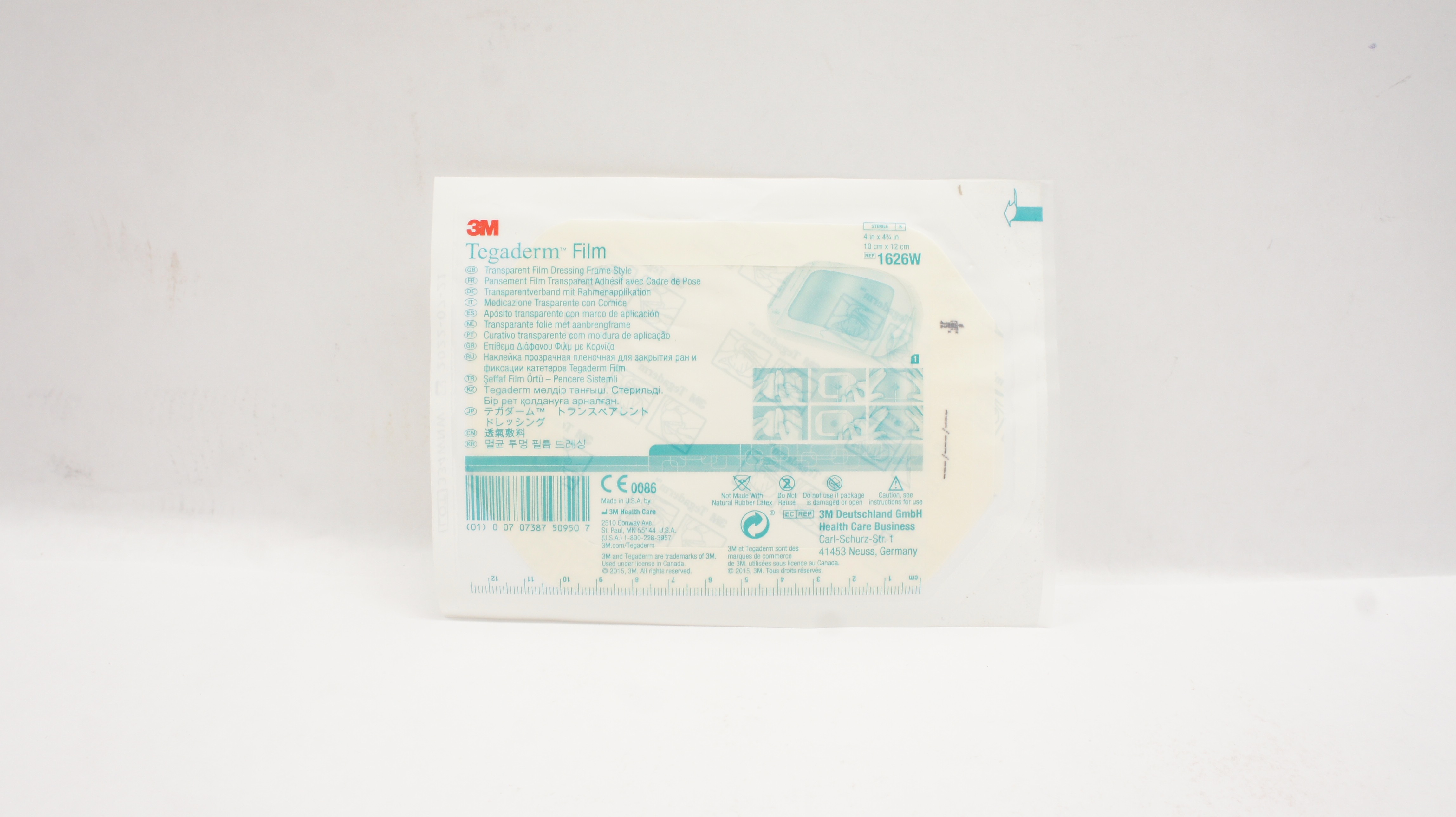 3M 1626W Tegaderm Transparent Film Dressing Frame Style 4 inch x 4-3/4 inch