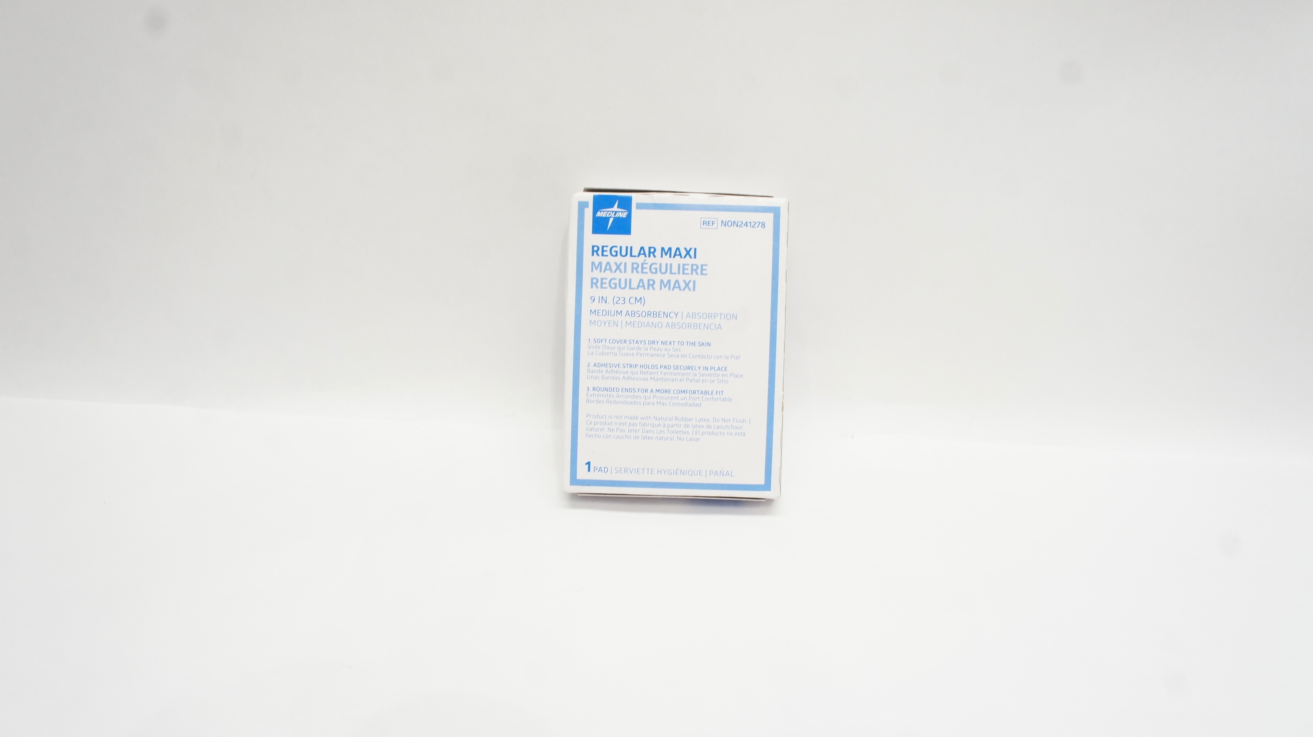 Medline NON241278 Regular Maxi Medium Absorbency Pad 9inch