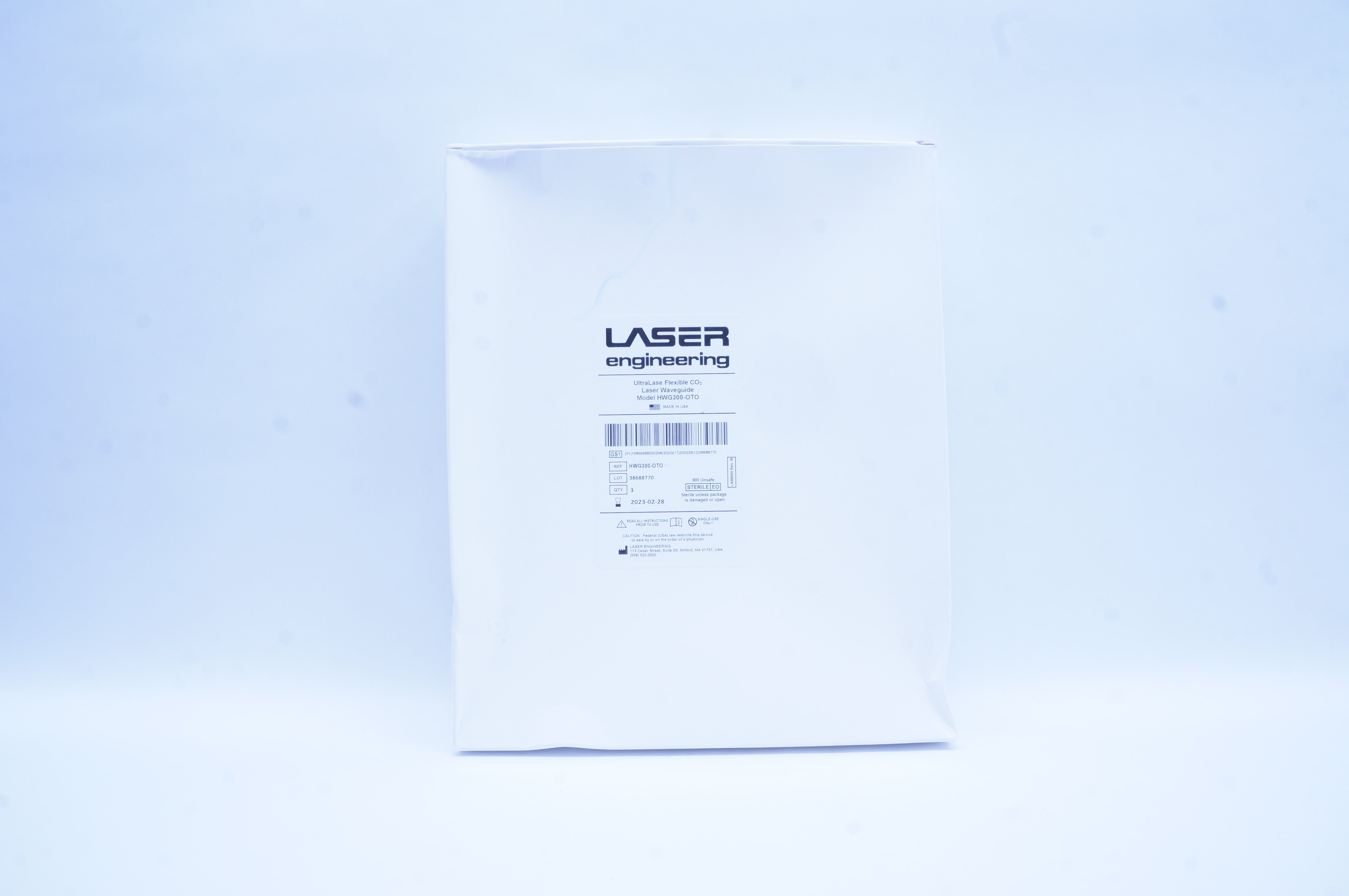 Laser Engineering HWG300-OTO UltraLase Flexible CO2 Laser Waveguide - Box of 3