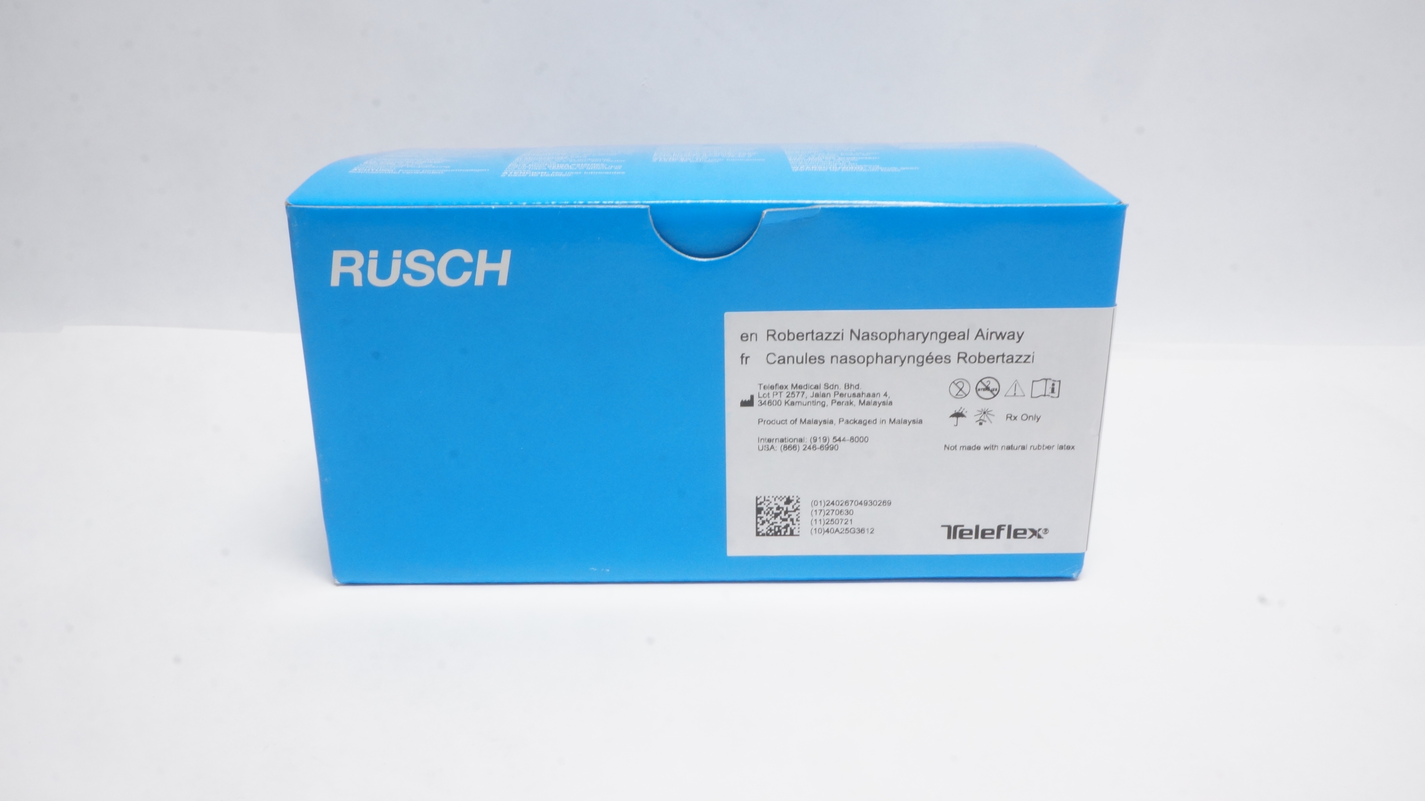 Teleflex 123134 Rusch Robertazzi Nasopharyngeal Airway 34Fr x11.3mm - Box of 10