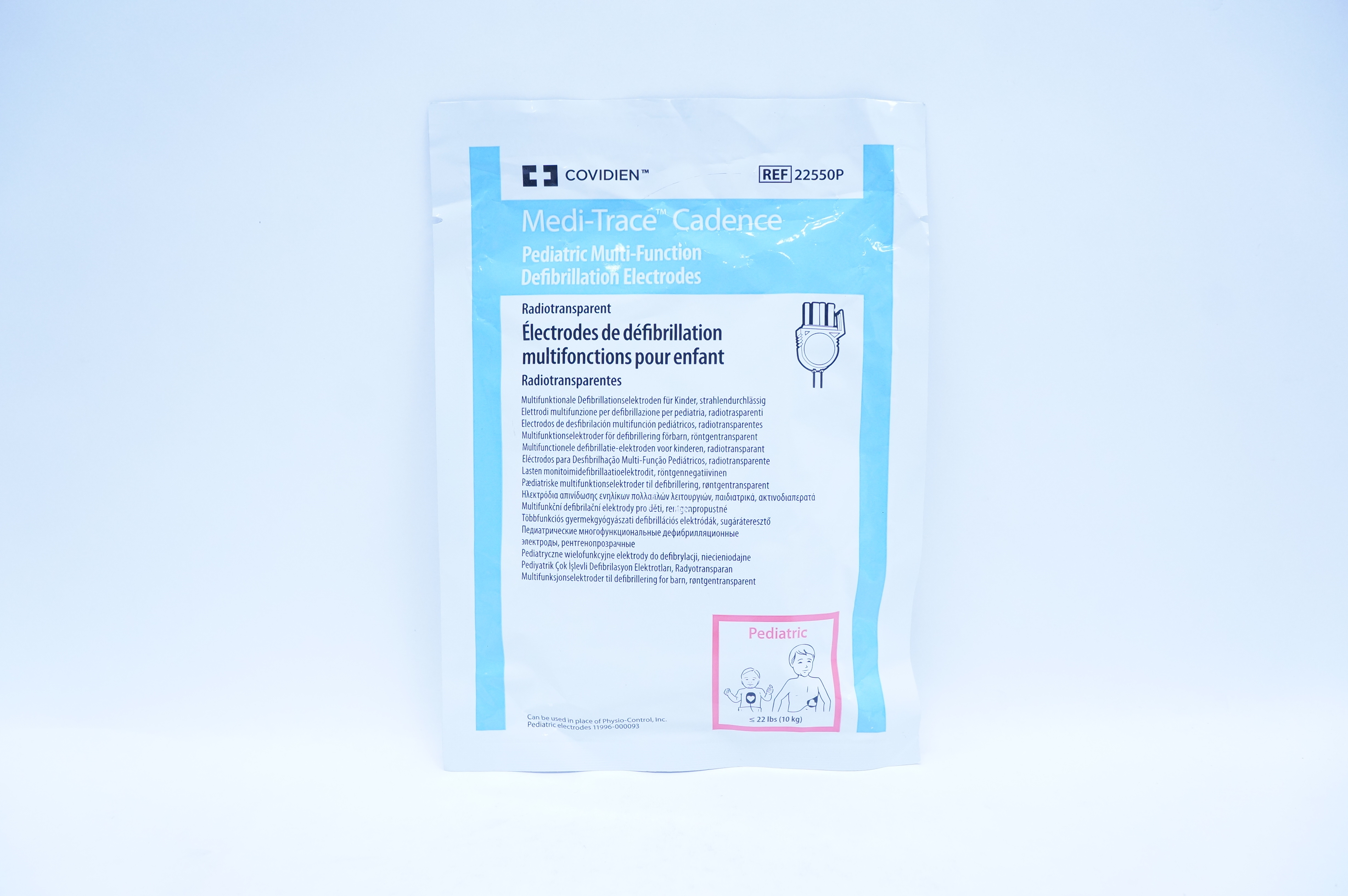 Covidien 22550P Medi-Trace Cadence Pediatric Defibrillation Electrodes ≤22lbs(x)