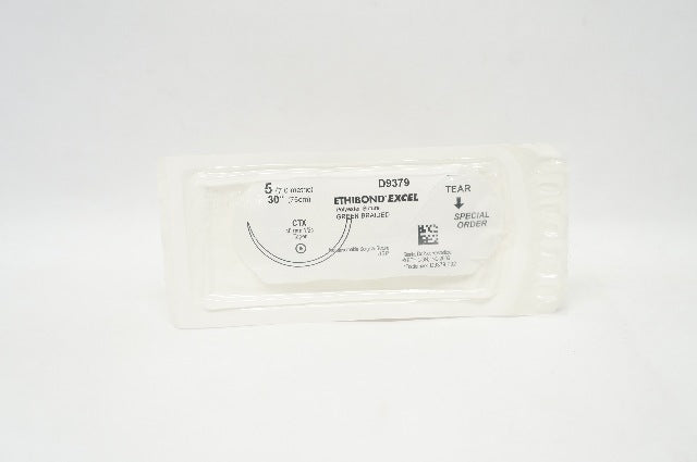 Ethicon D9379 5 Ethibond Excel Polyester Stre CTX 48mm 1/2c Taper 30inch (x)