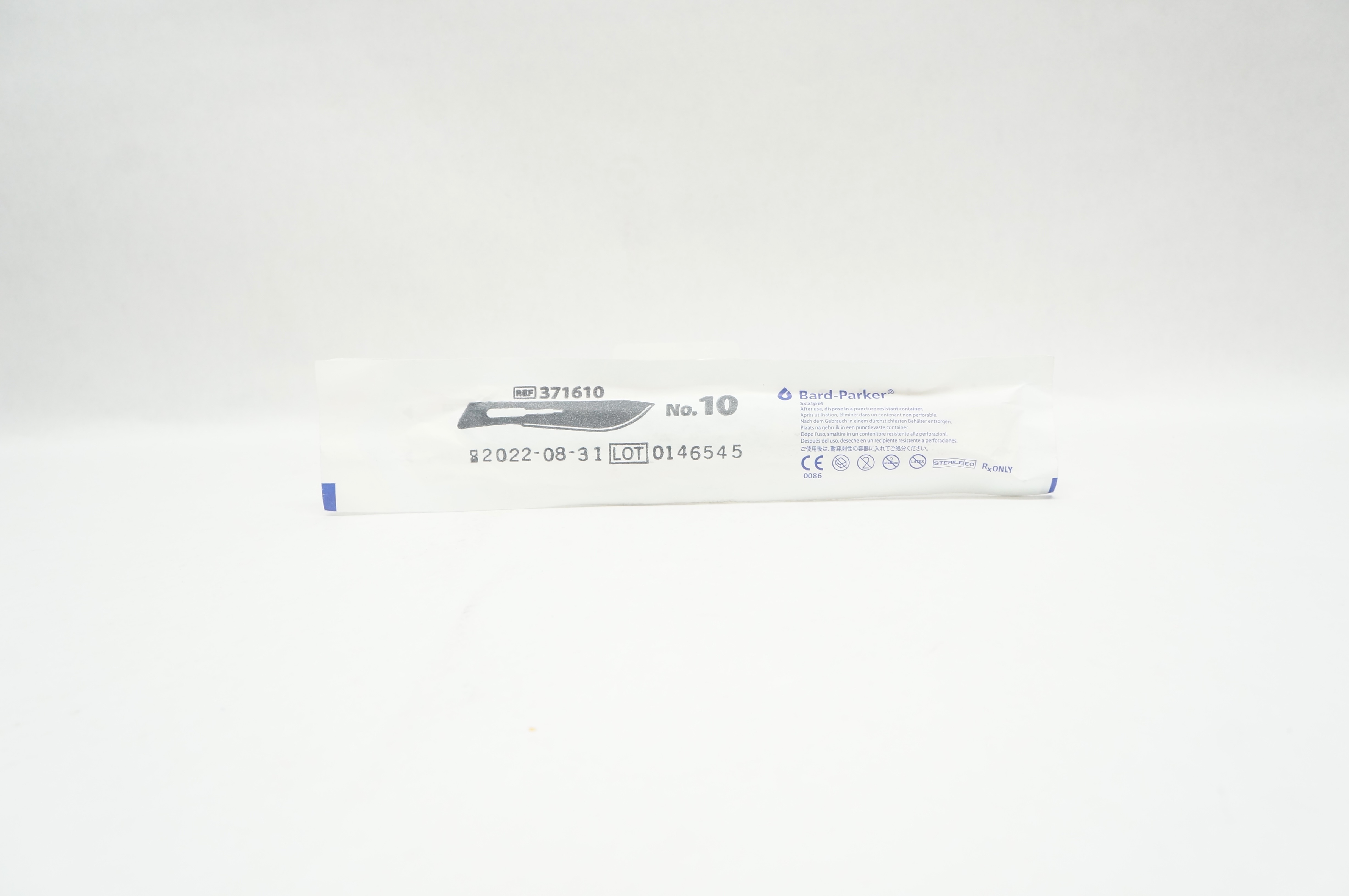 Aspen 371610 Bard-Parker Surgical Stainless Steel Surgical Blade N10 (x)