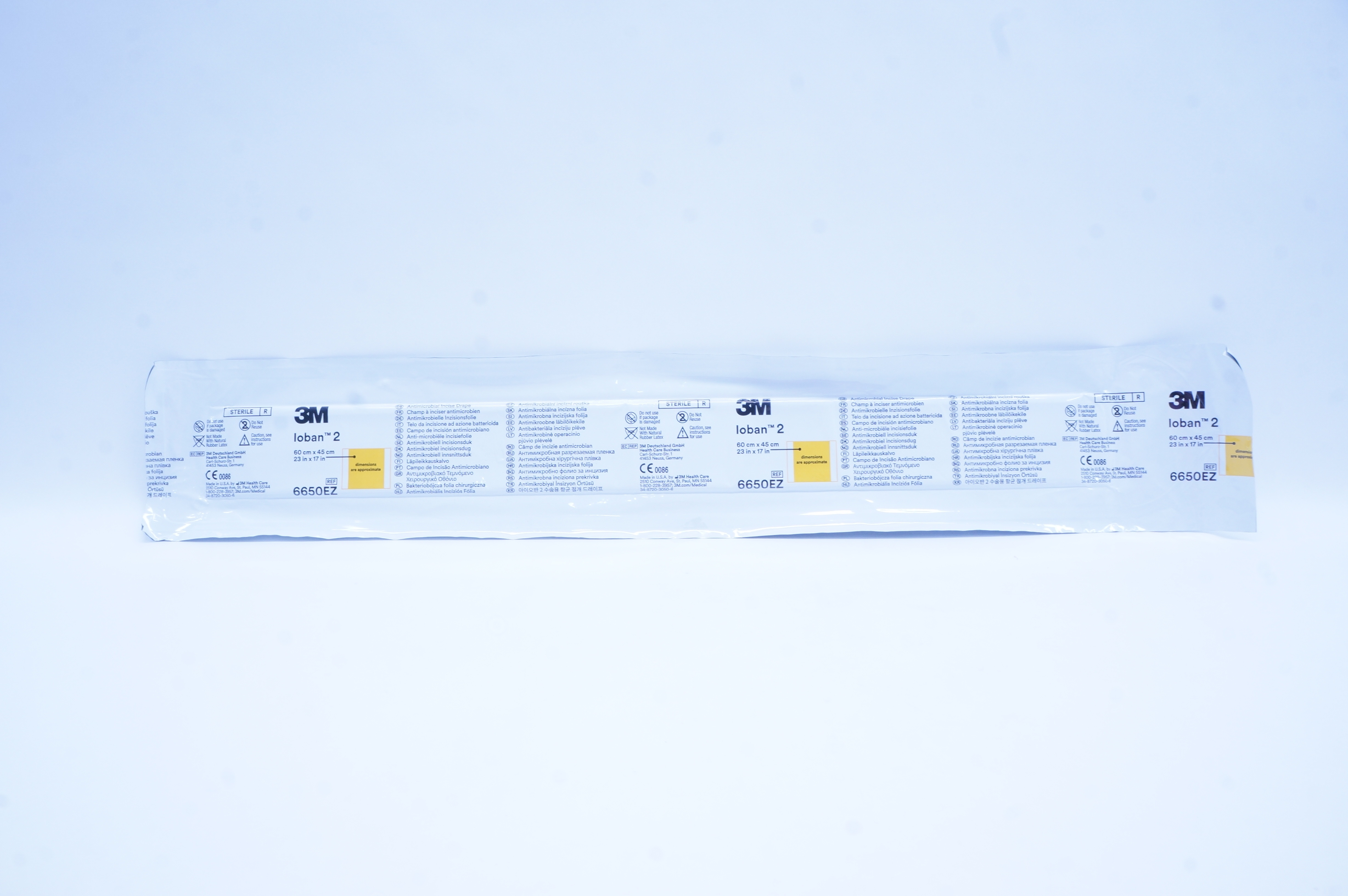 3M 6650EZ Loban 2 Antimicrobial Incise Drape 23inch x 17inch (x)