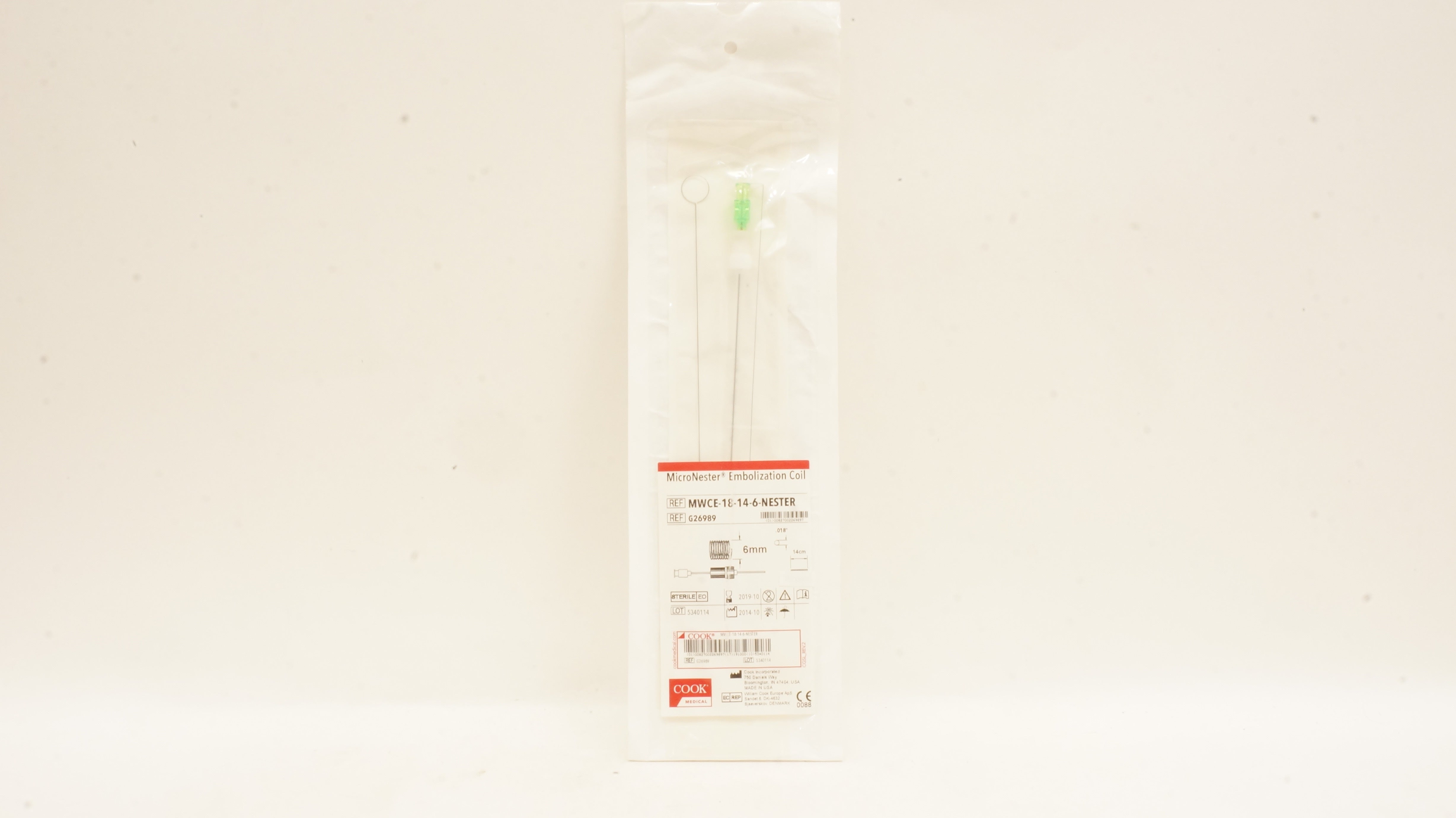 Cook Medical G26989 MicroNester Embolization Coil 6mm (x)