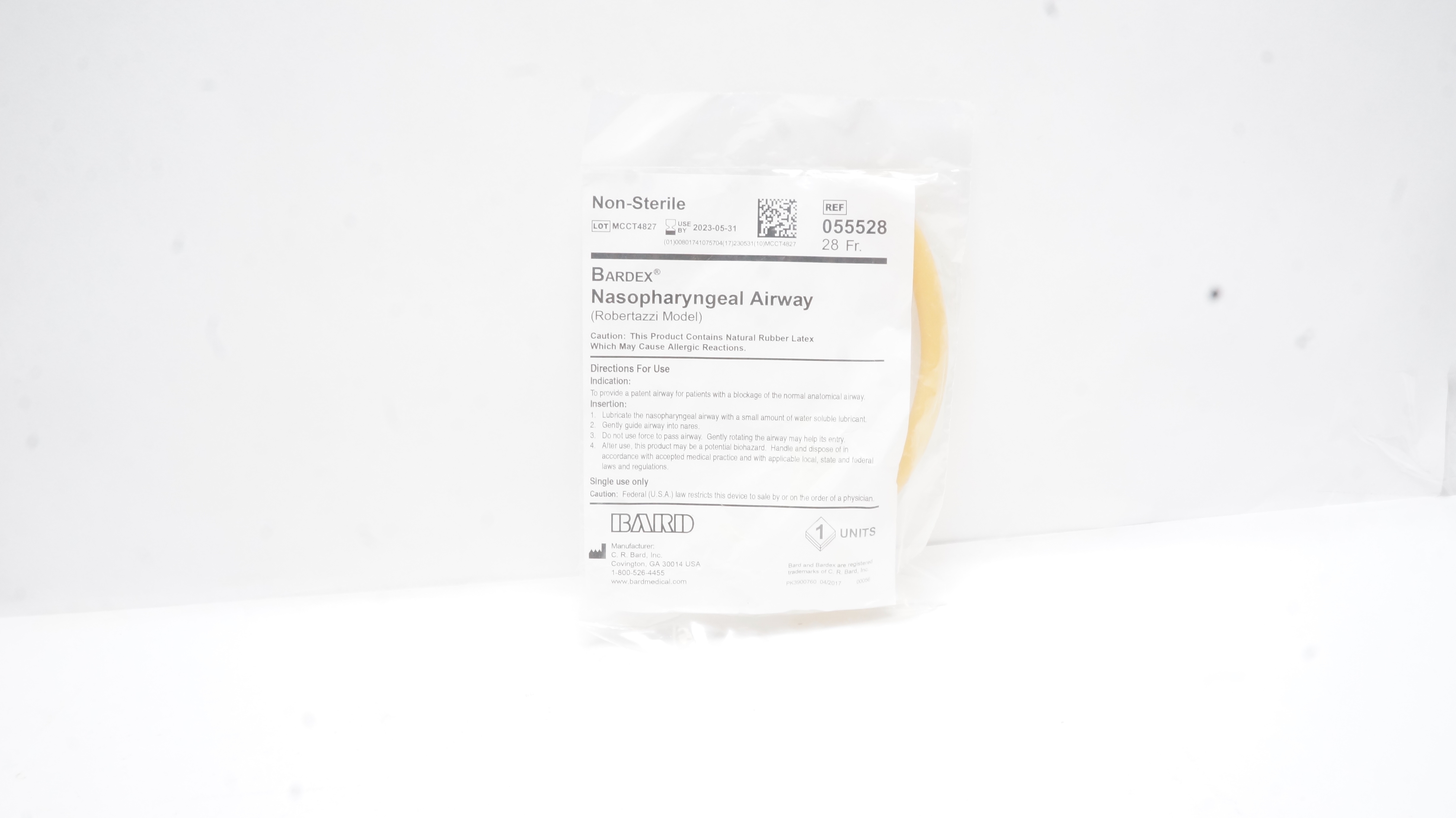 Bard 055528 Bardex Nasopharyngeal Airway 28Fr (x)