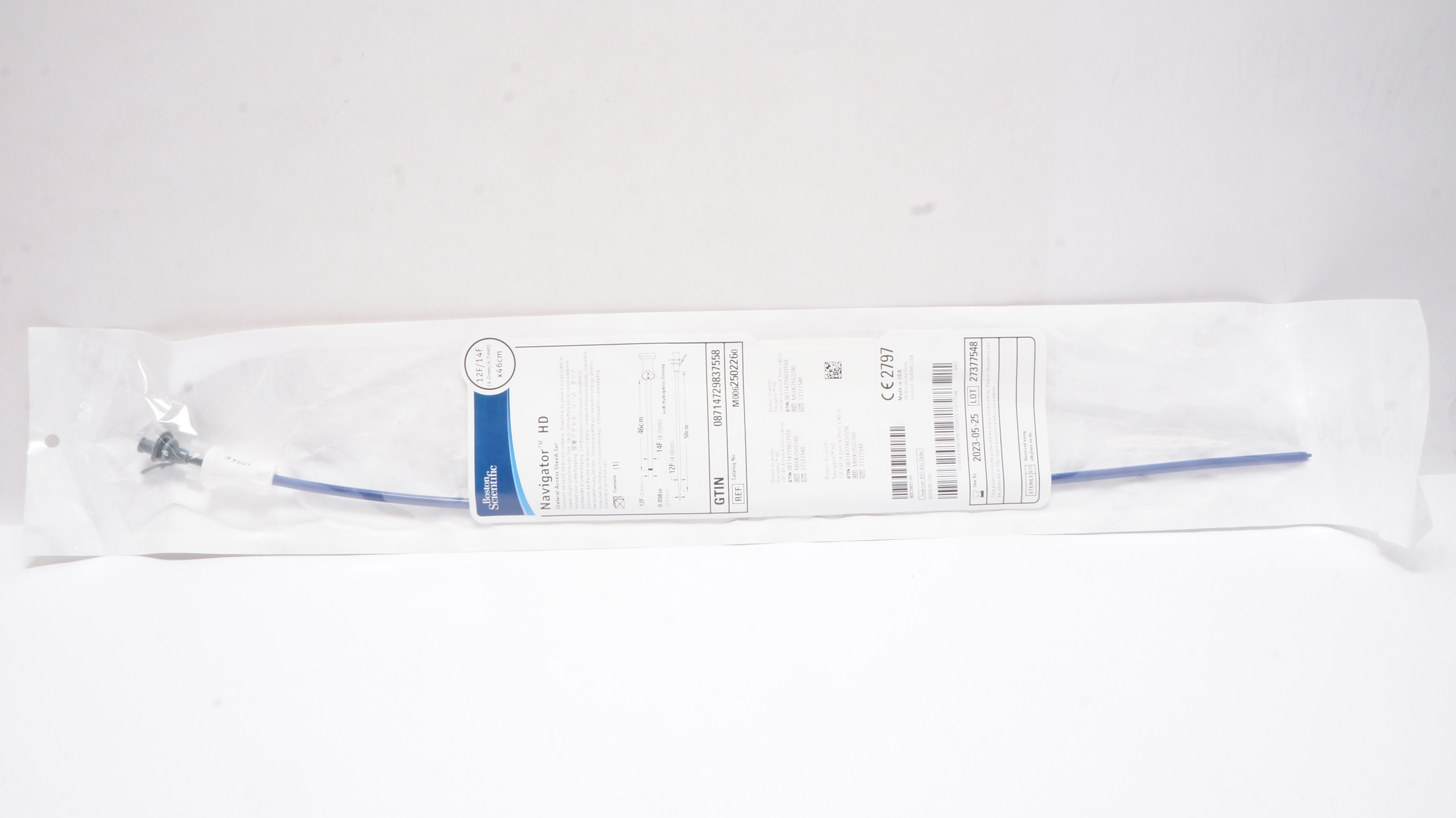 Boston Scientific 250226 Navigator Ureteral Access Sheath Set 12F/14F x 46cm (x)