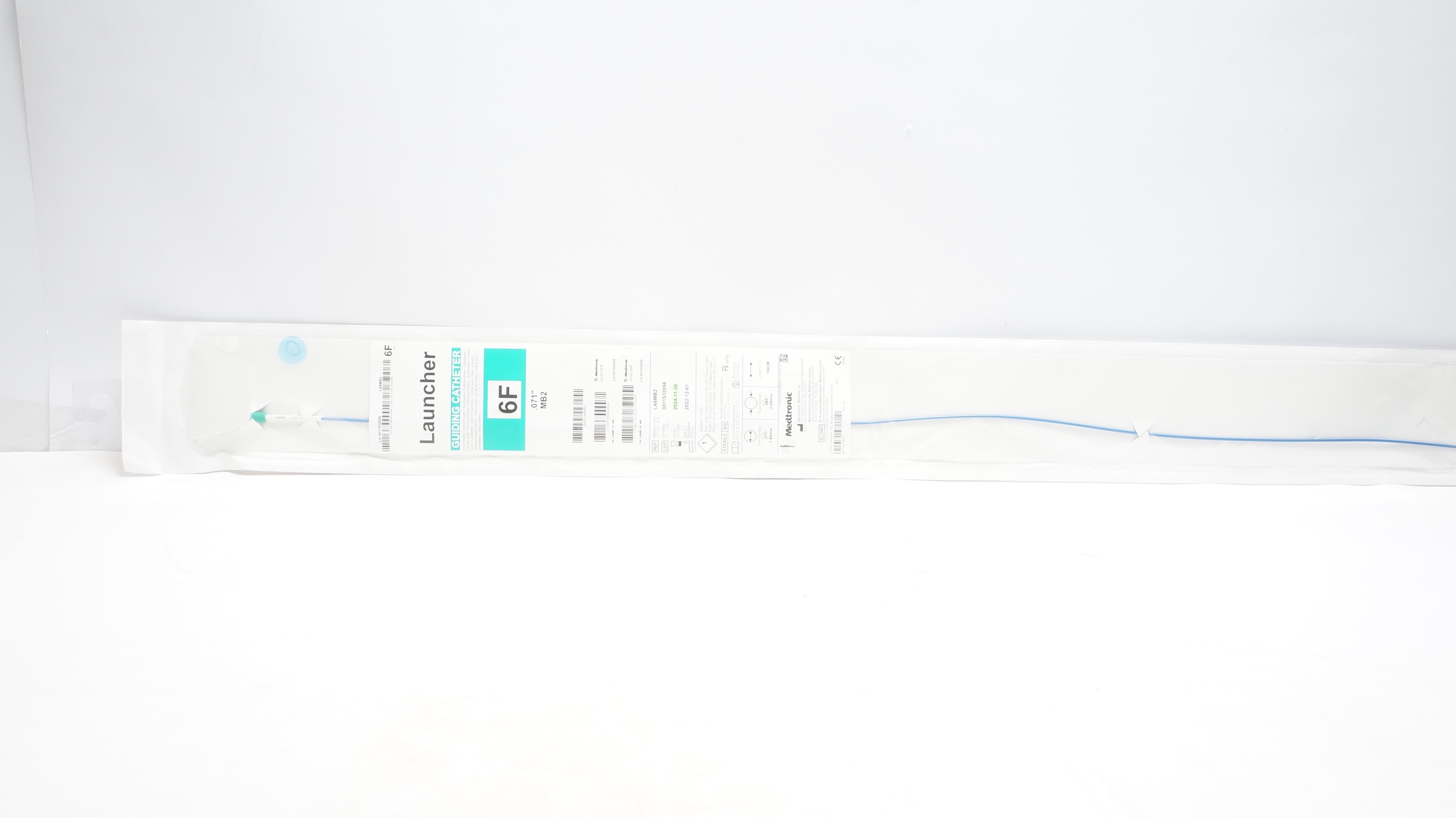 Medtronic LA6MB2 Launcher Guiding Cath. MB2, 6F x .071inch x 100cm (x)
