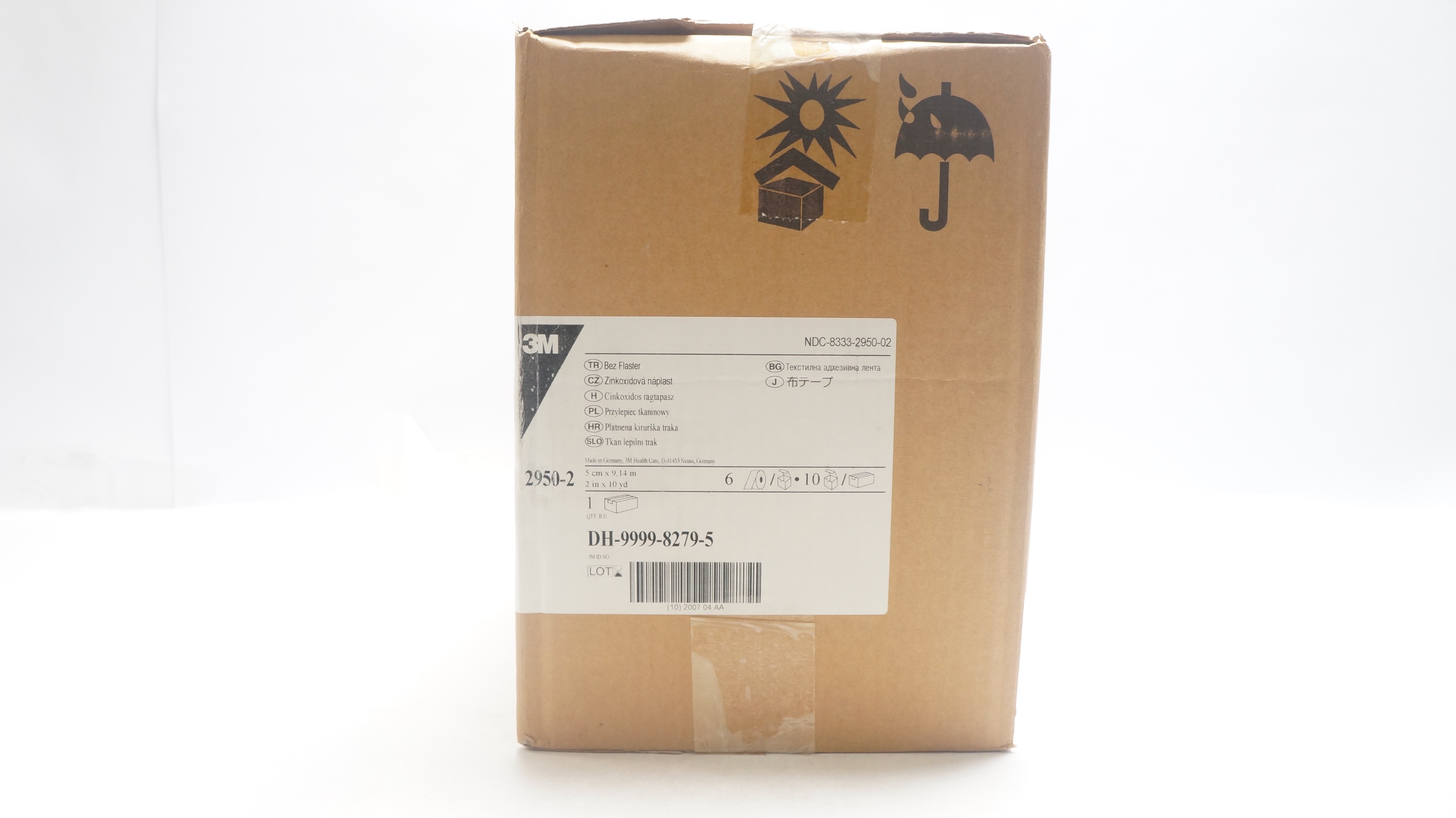 3M 2950-2 Cloth Adhesive Tape 2inch x 10yd. - Box of 60
