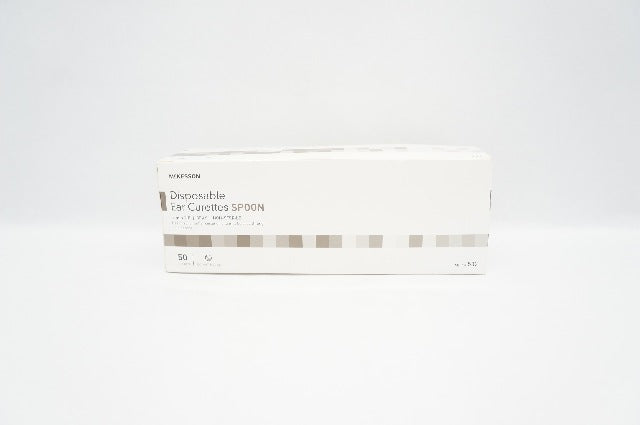 Mckesson 532 Disposable Ear Curettes, Spoon, Gray, Tip 2mm  - Box of 50