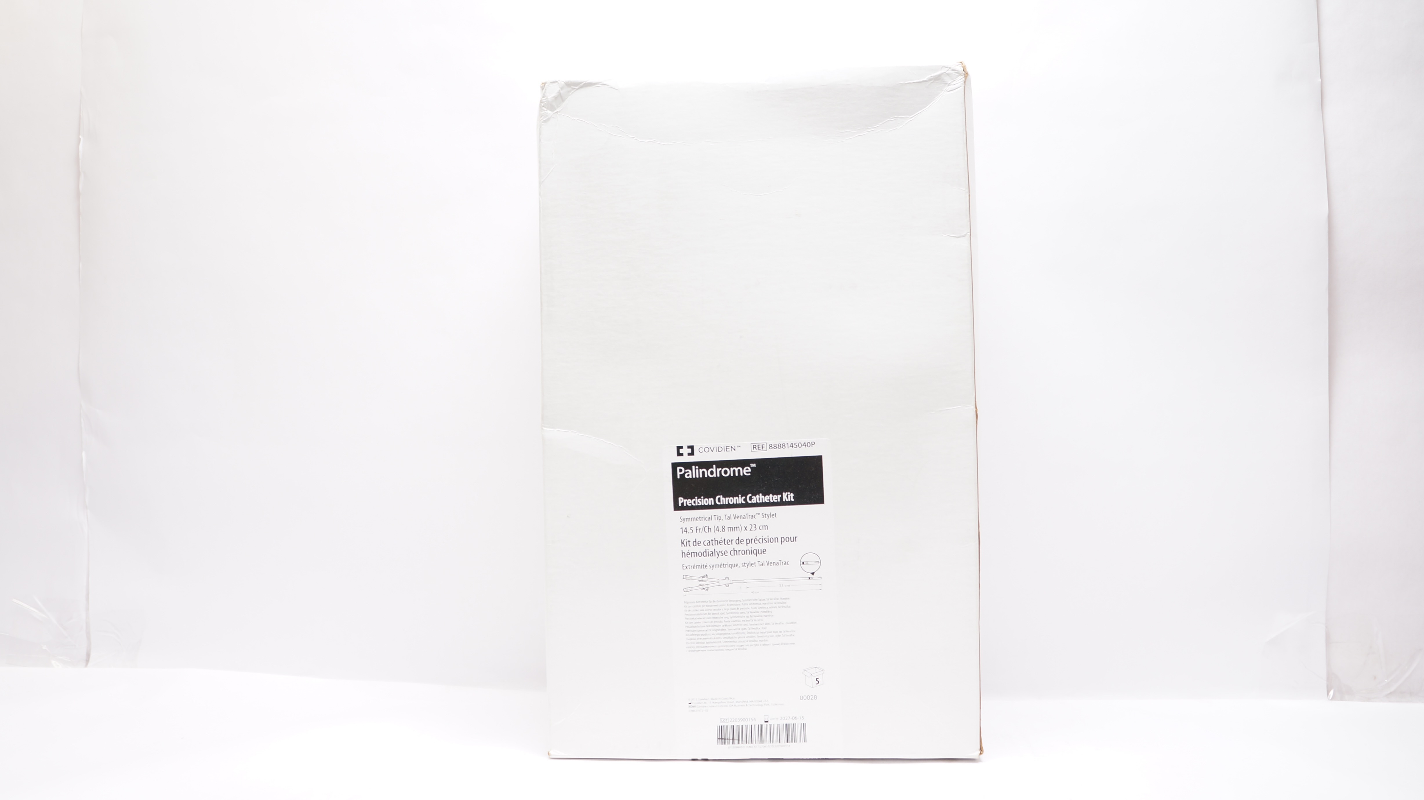 Covidien 8888145040P Palindrome Chronic Dialysis Cath. Kit 14.5Frx23cm -Box of 5