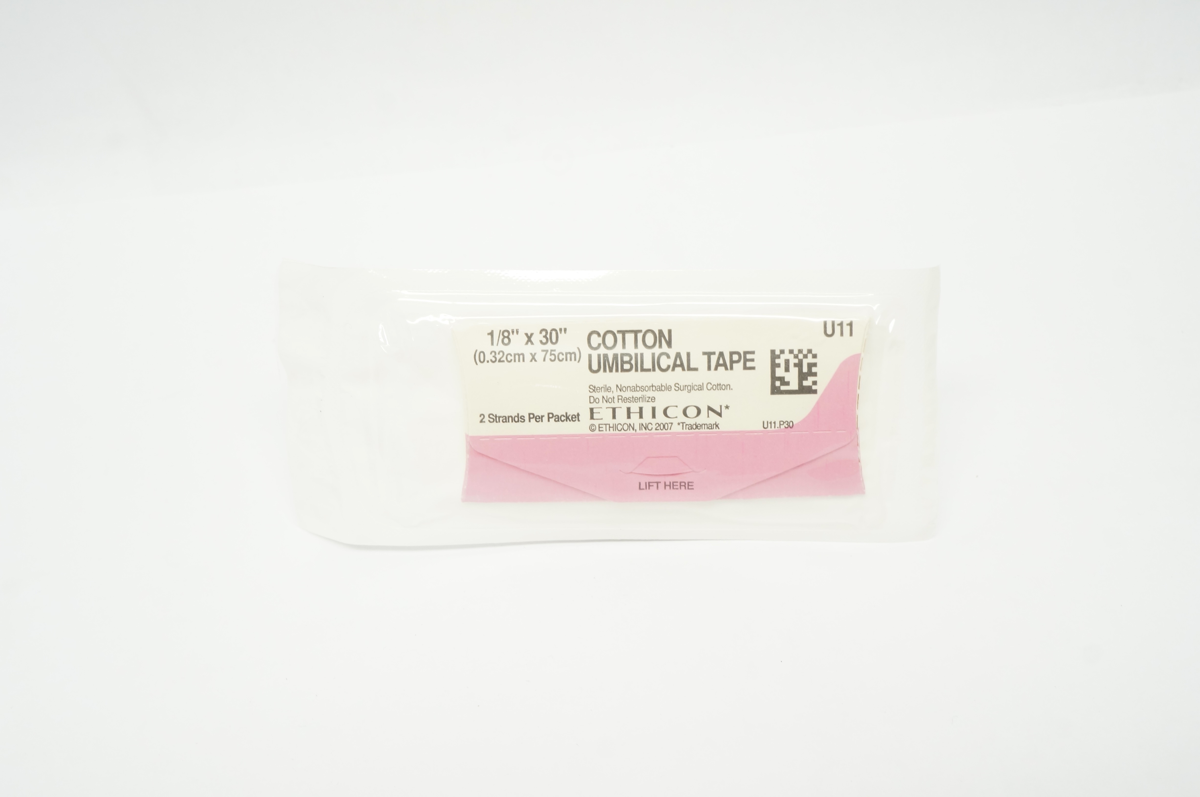 Ethicon U11 Cotton Umbilical Tape 1/8inch x 30inch (x)