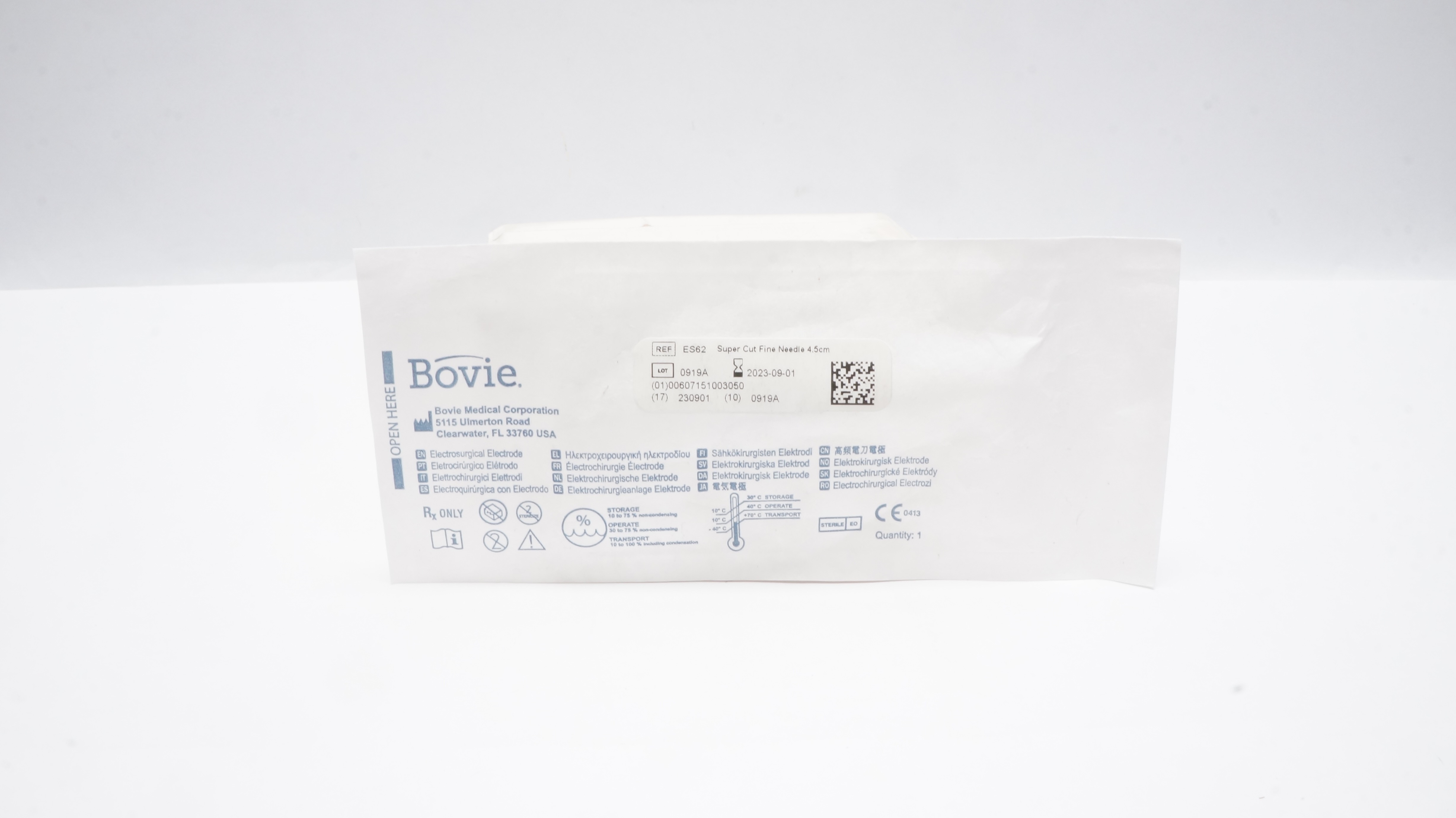 Bovie Medical ES62 Electrosurgical Electrode Super Cut Fine Ndle 4.5cm (x)