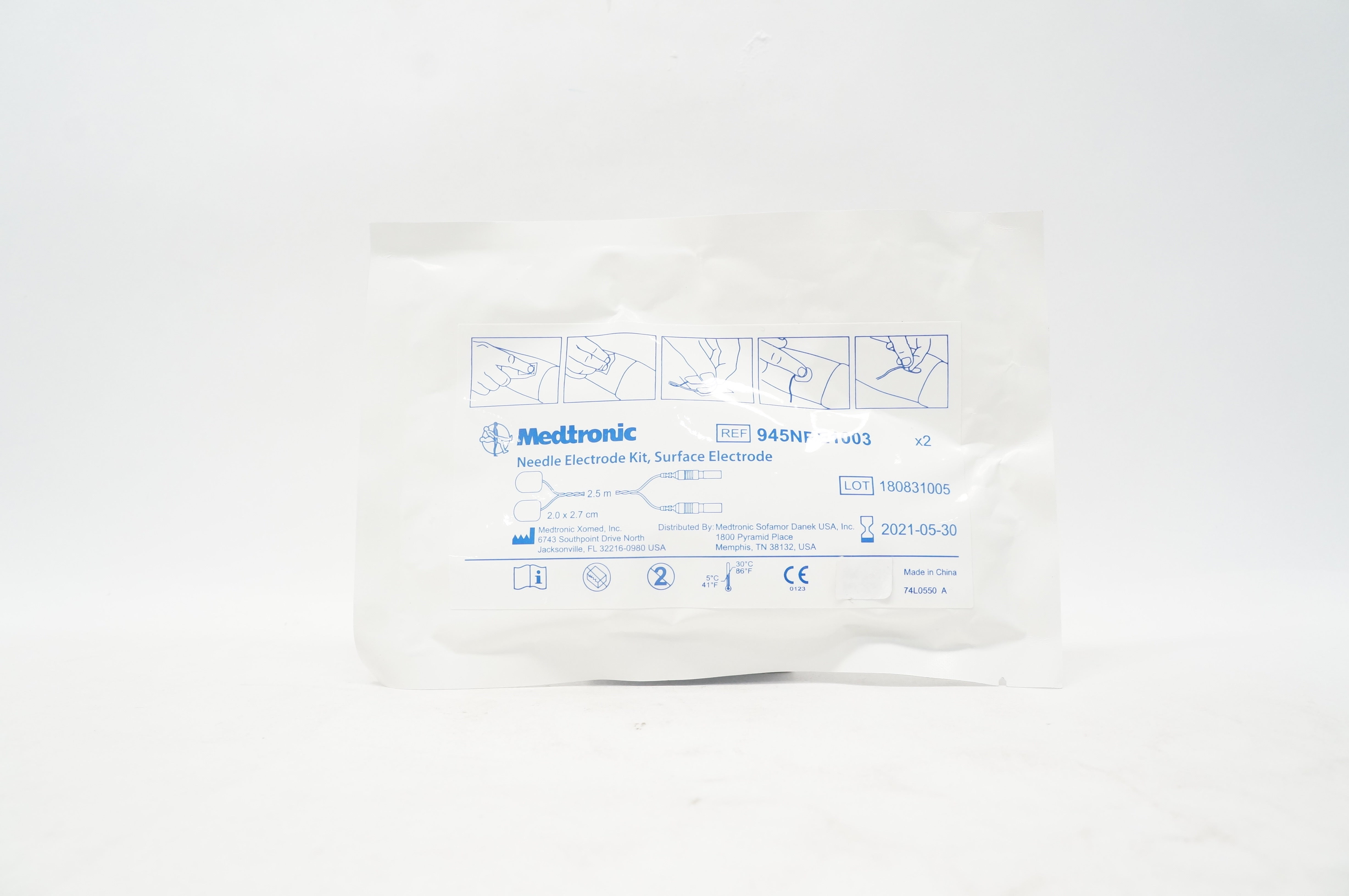 Medtronic 945NRE1003 Ndle Electrode Kit 2.0 x 2.7cm, 2.5m (x)