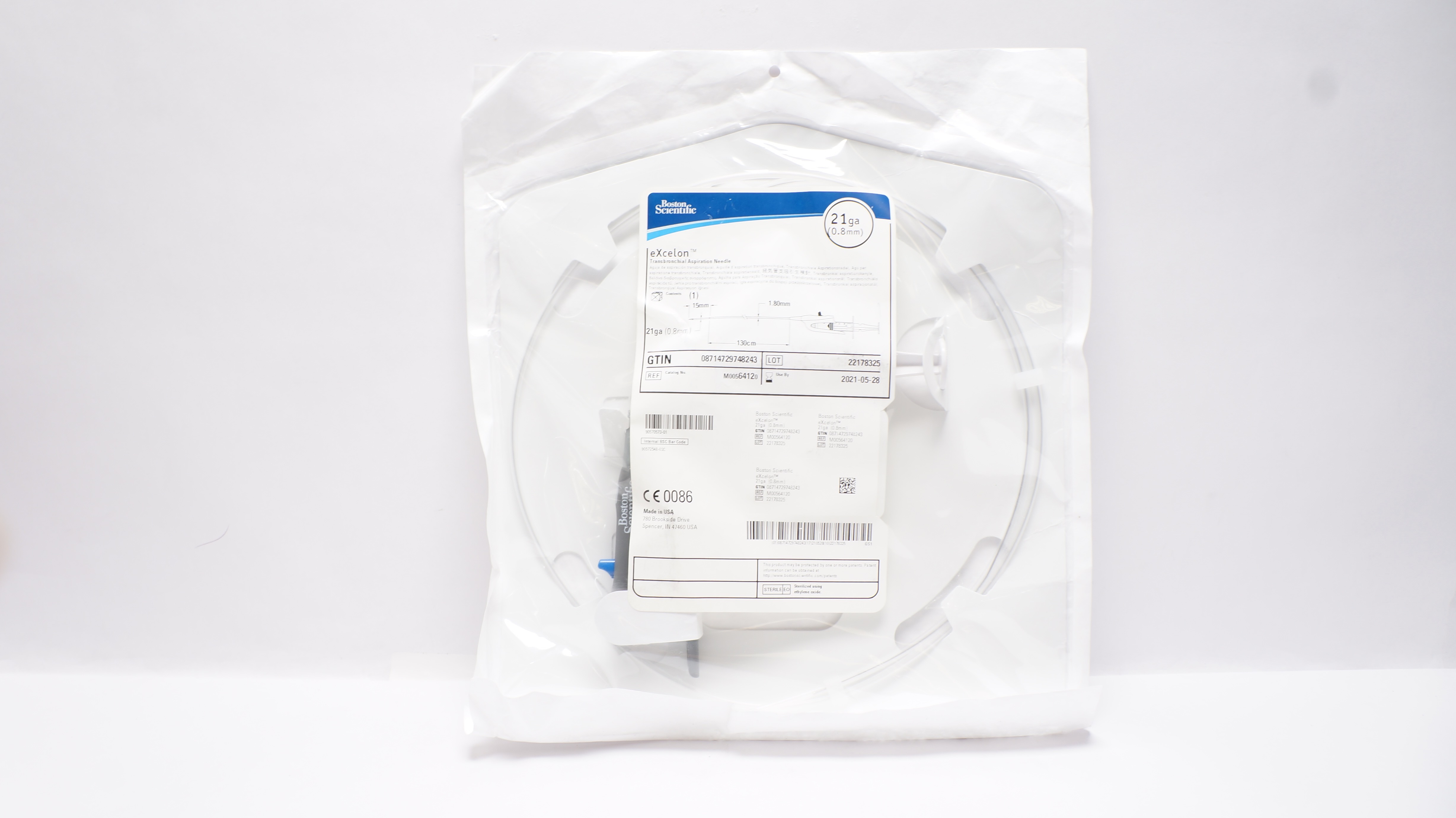 Boston Scientific M00564120 eXcelon Transbronchial Aspiration Ndle 21 ga (x)
