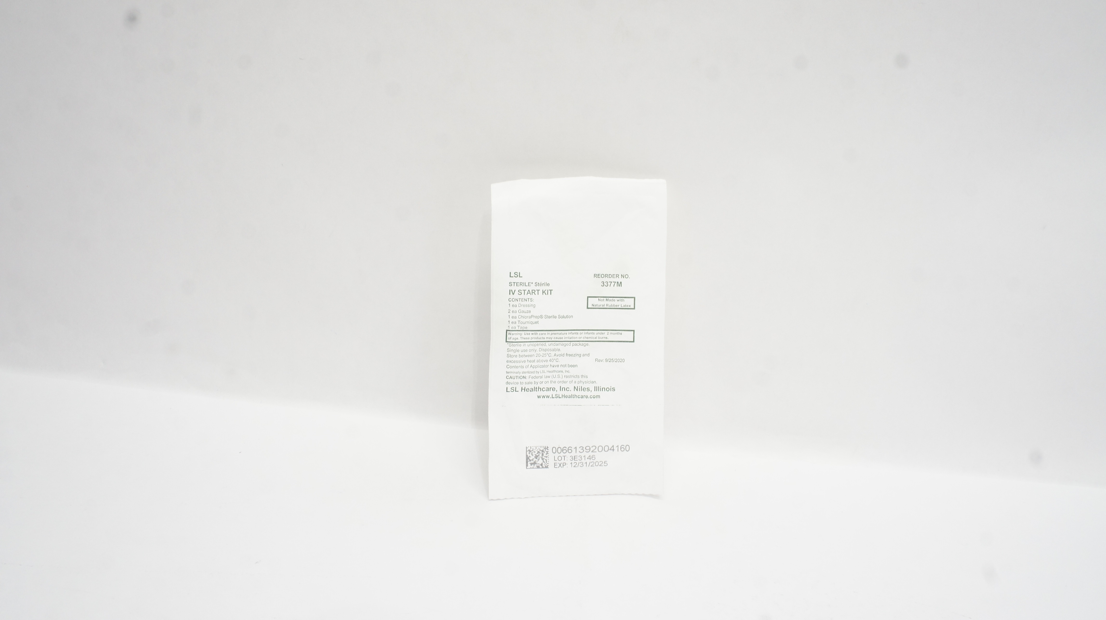 LSL 3377M IV Start Kit Sterile
