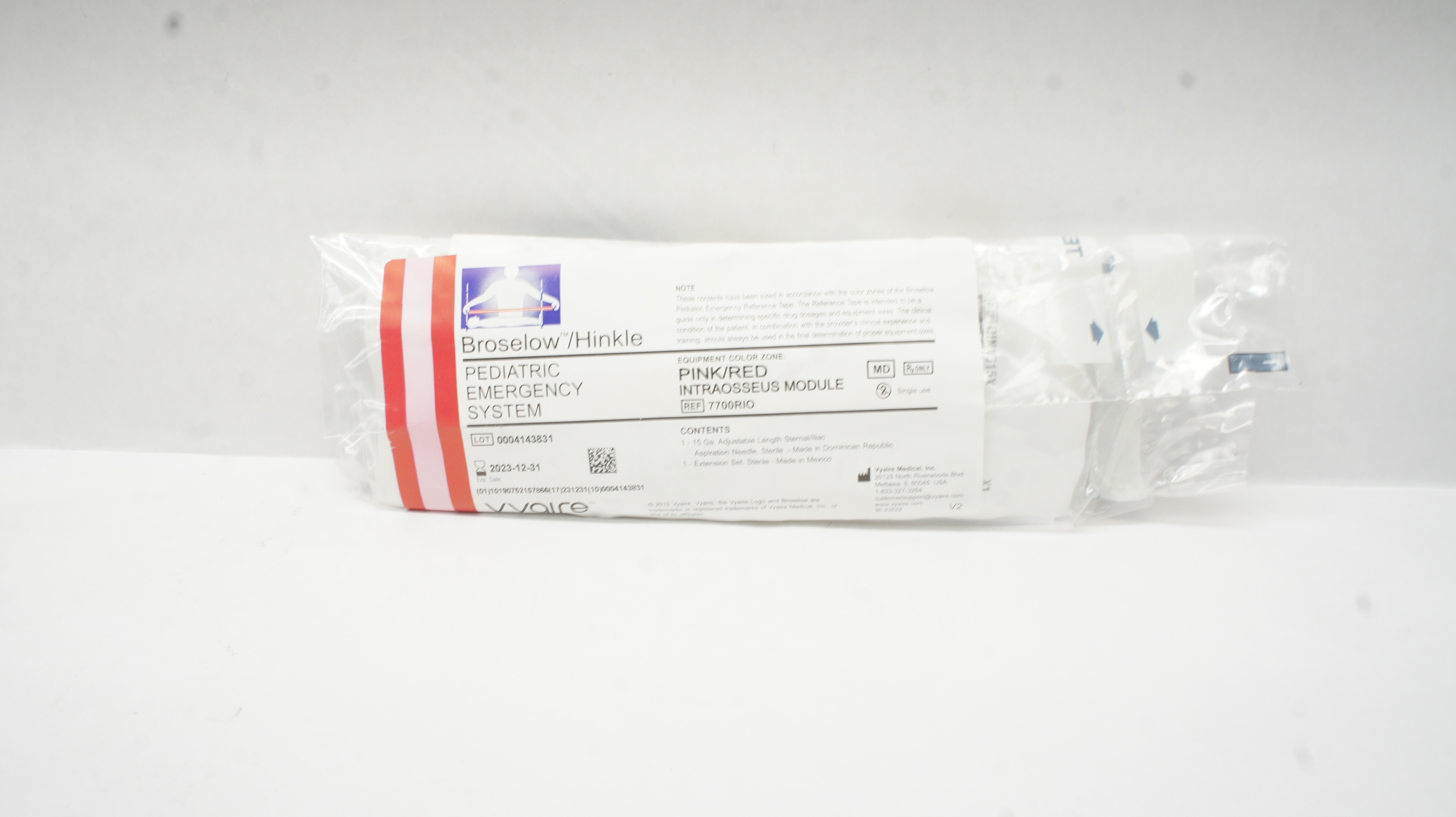 Vyaire 7700RIO Broselow/Hinkle Pink/Red Intraosseus Module (x)