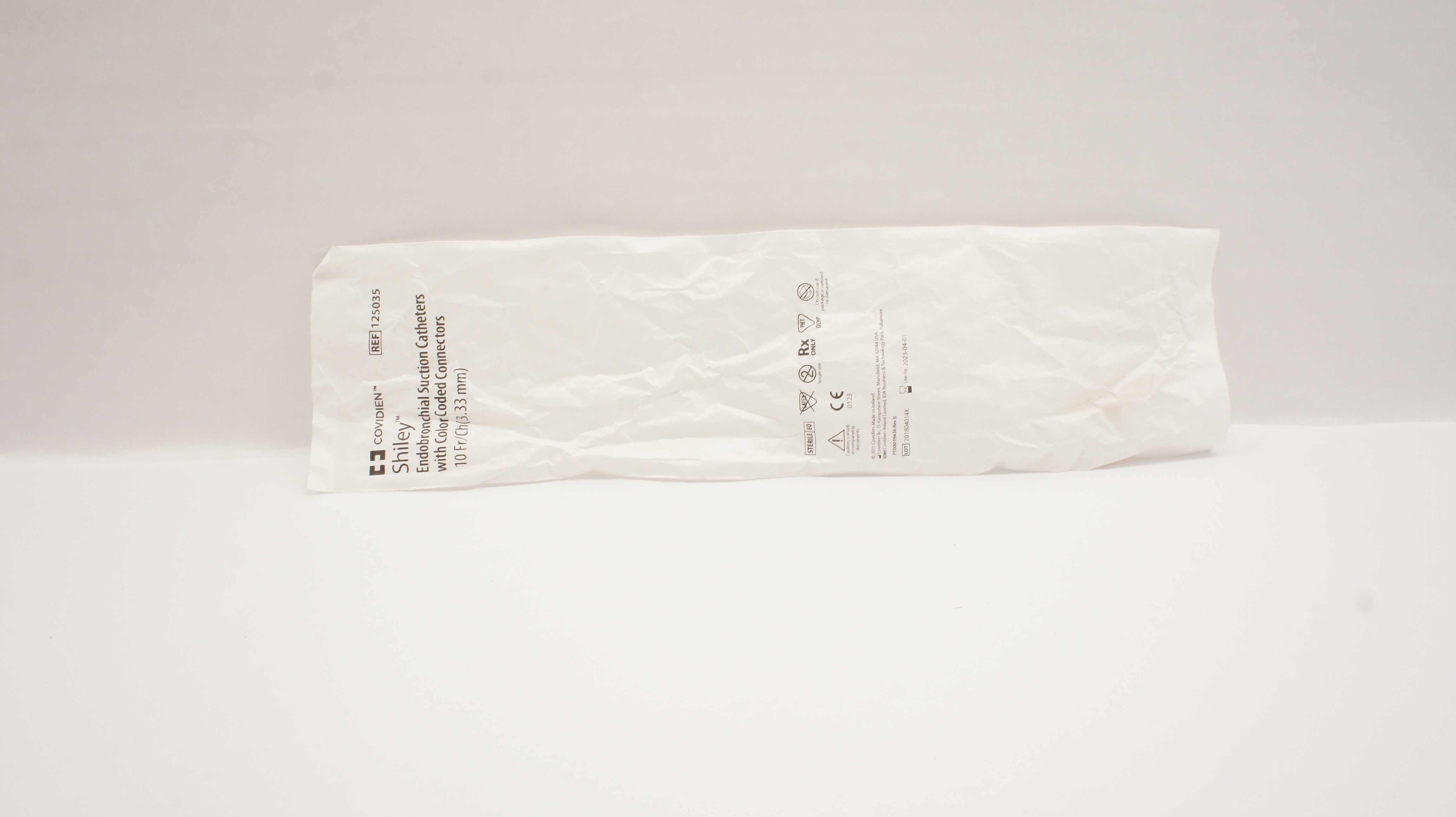 Covidien 125035 Shiley Endobronchial Suction Caths.w/Coded Connectors10Fr/Ch