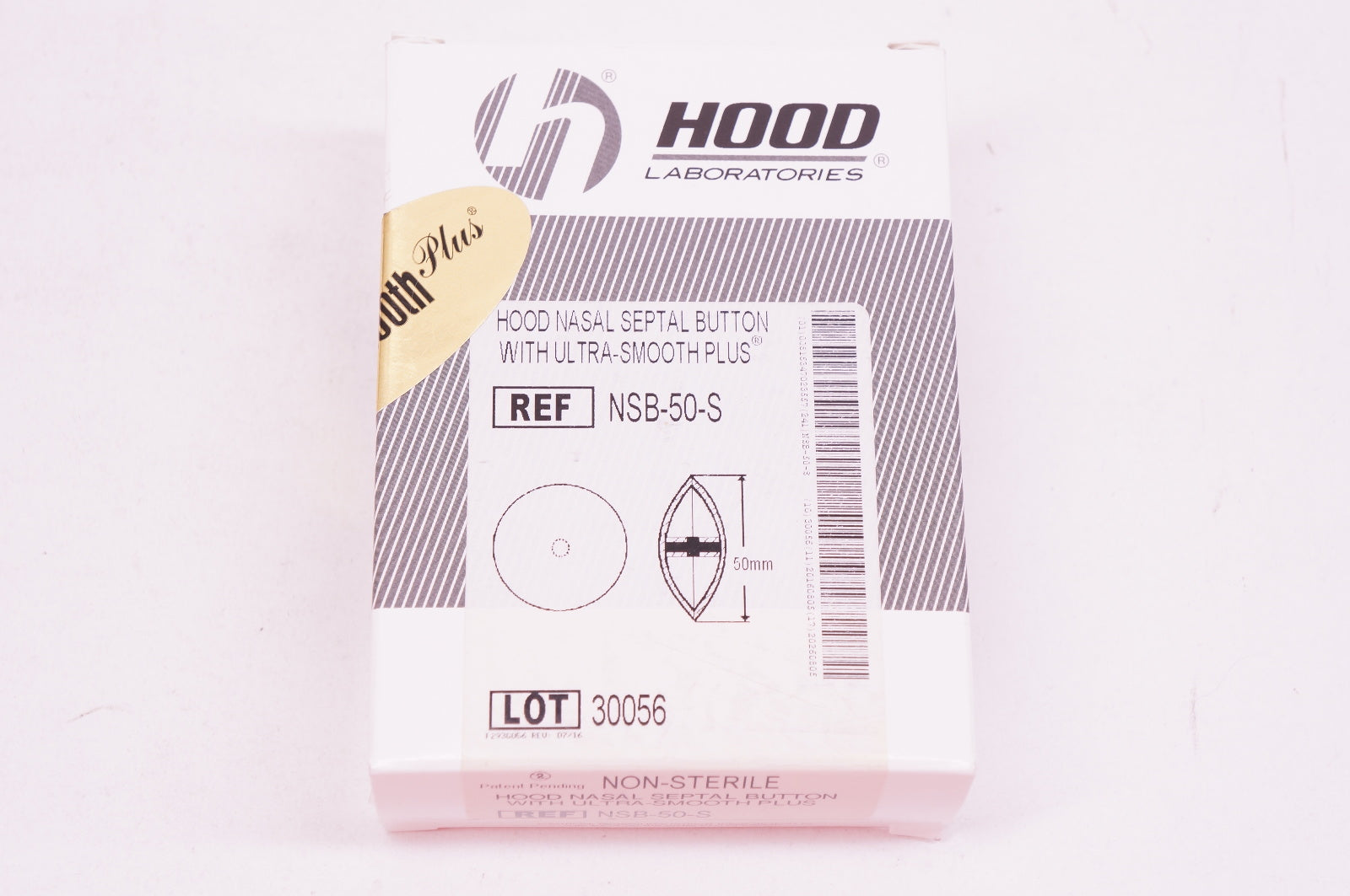 Hood NSB-50-S Nasal Septal Button With Ultra-Smooth Plus