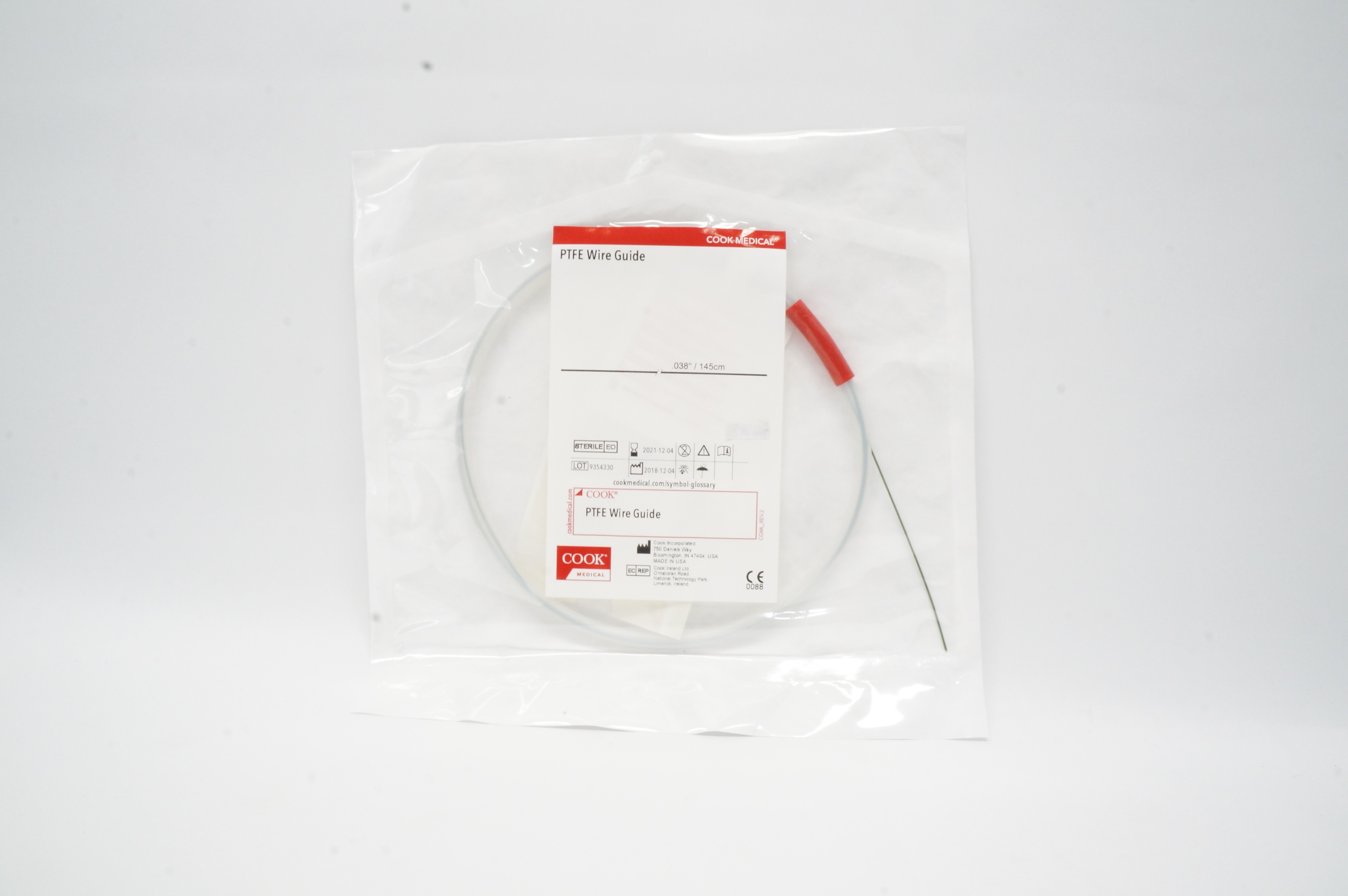 Cook Medical PTFE Wire Guide 0.038 inch