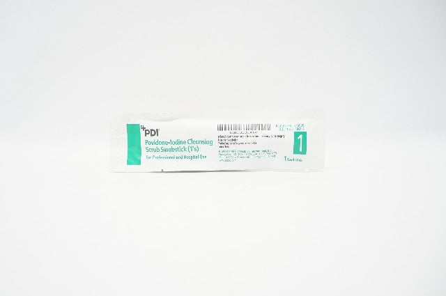 PDI S48050 Povidone-Iodine Cleansing Scrub Swabstick (1's)
