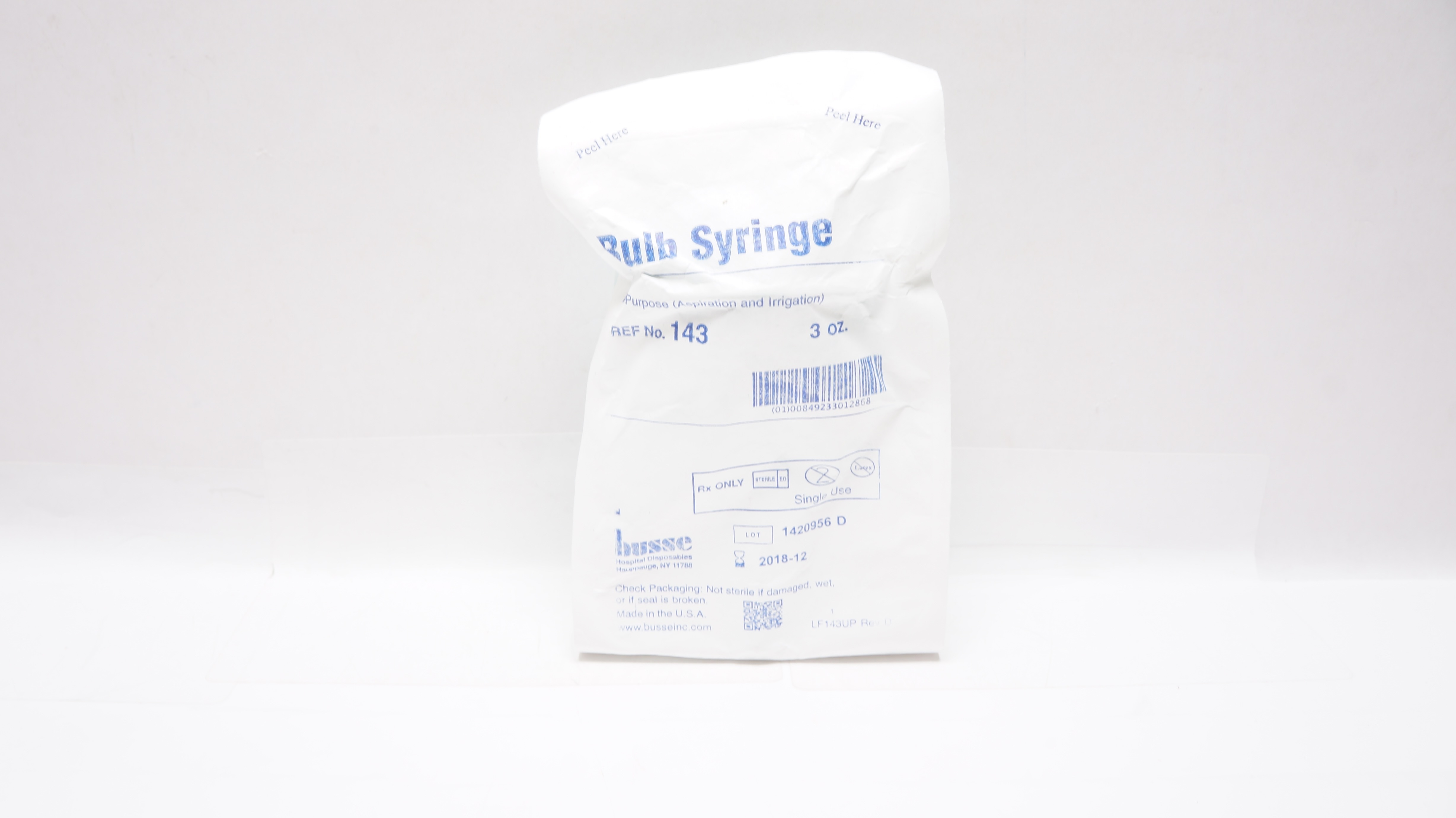 Busse 143 Bulb Syringe 3oz (x)