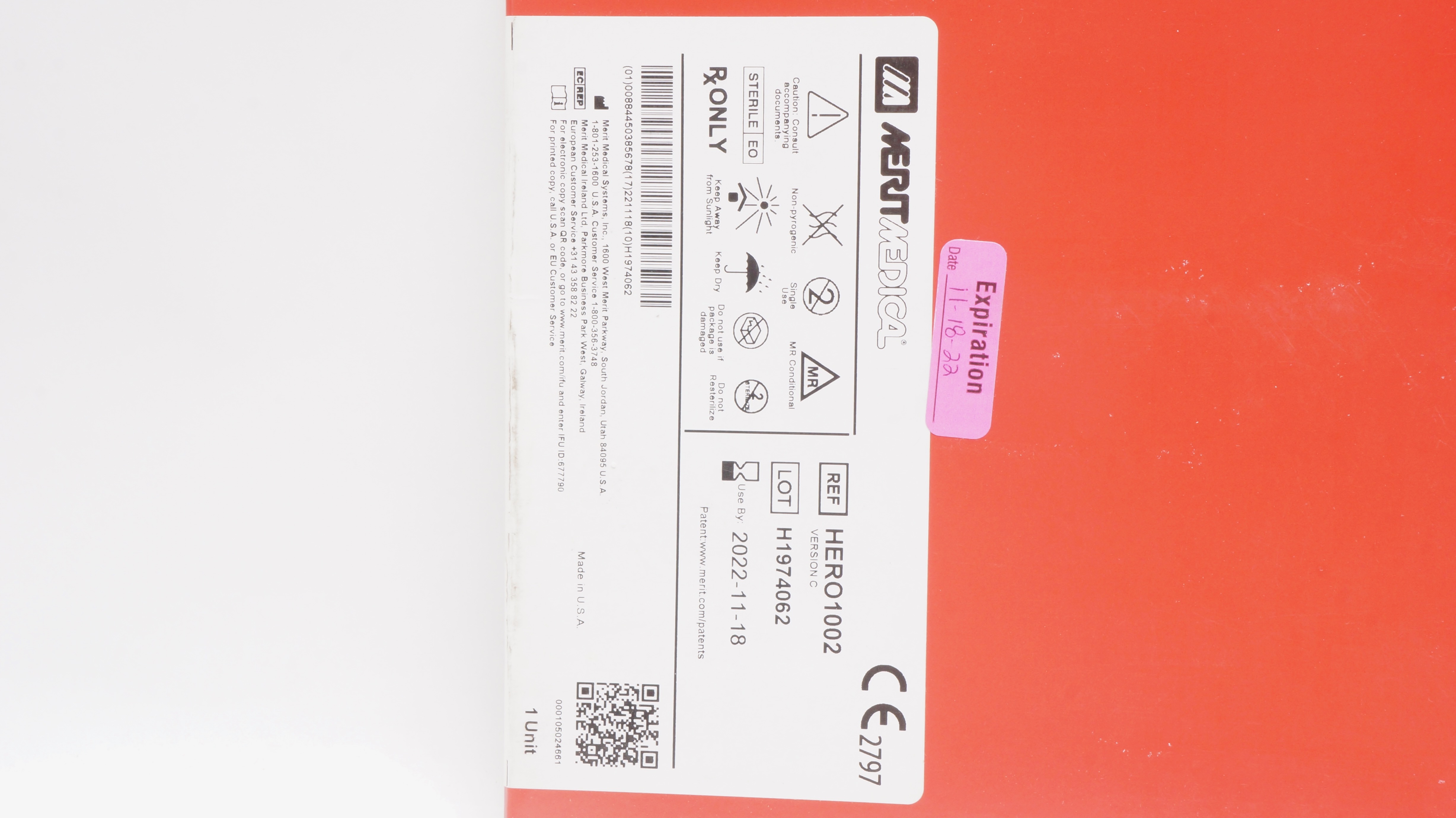 MeritMedical HERO1002 HERO Graft Arterial Graft Component (x)