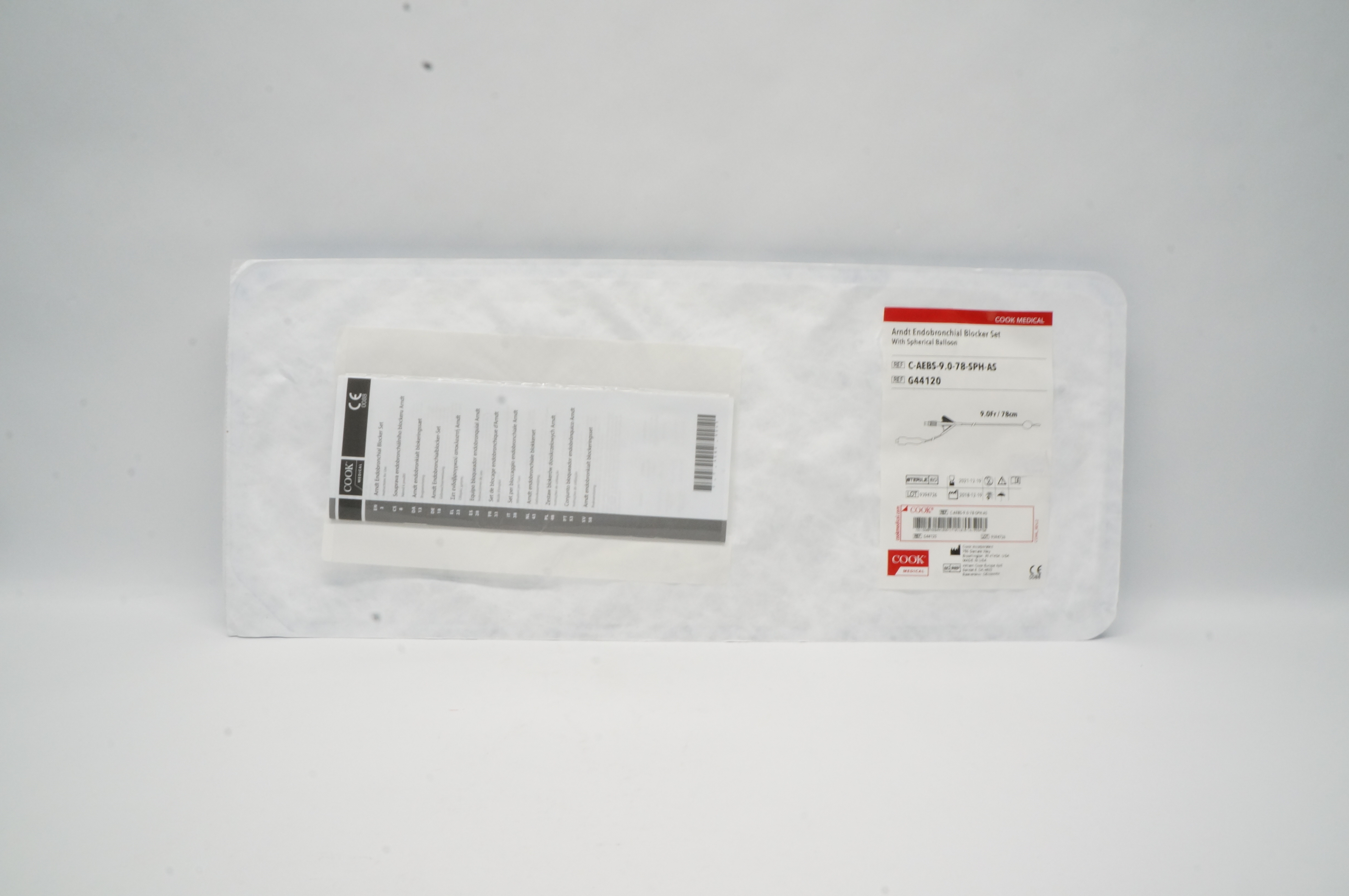 Cook Medical G44120 Arndt Endobronchial Blocker Set 9.0Fr x 78 cm