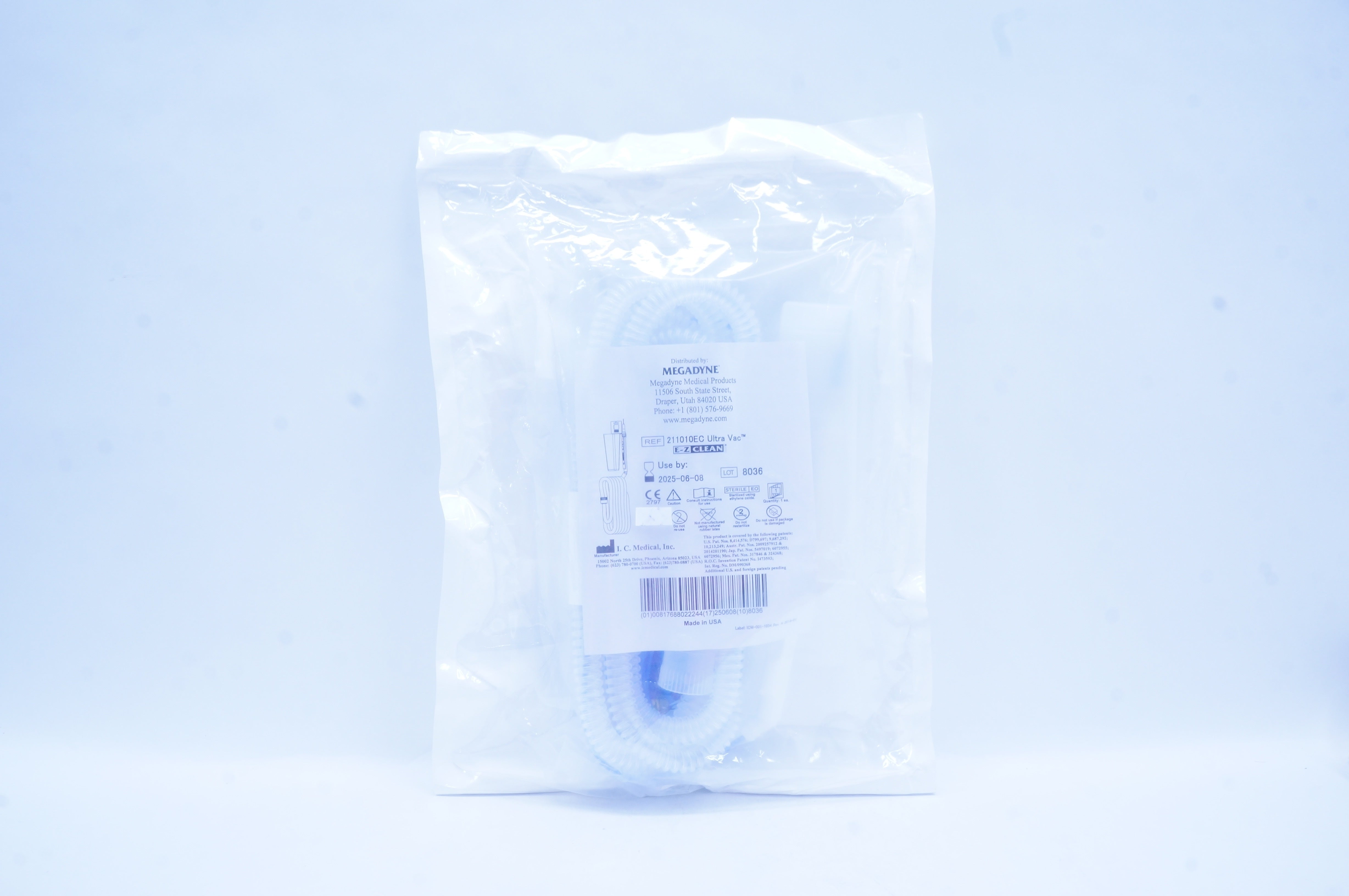 Megadyne Medical 211010EC Ultra Vac E-Zet Clean