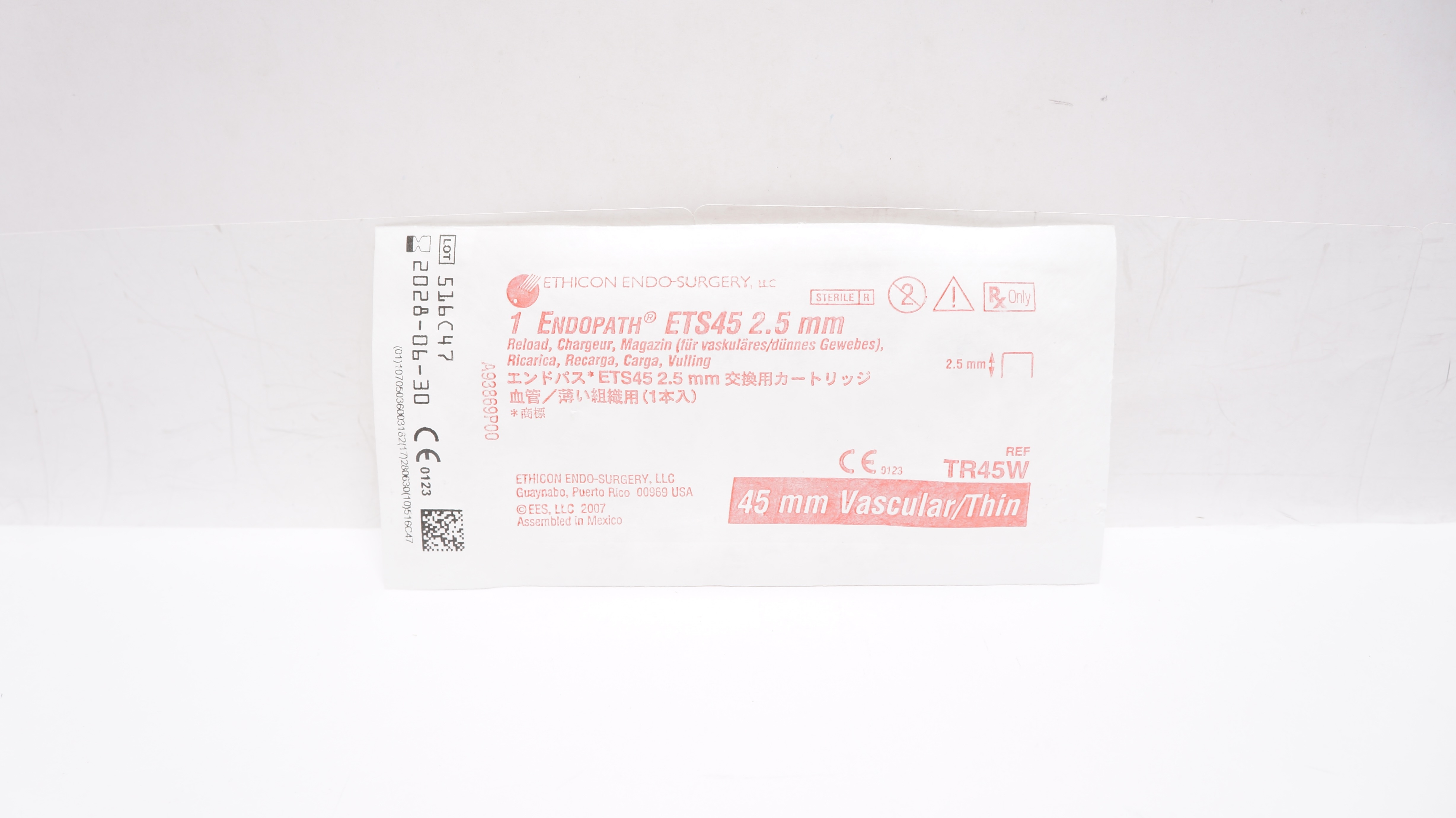 Ethicon TR45W 1 Endopath ETS45 2.5mm Reload 45mm Vascular/Thin