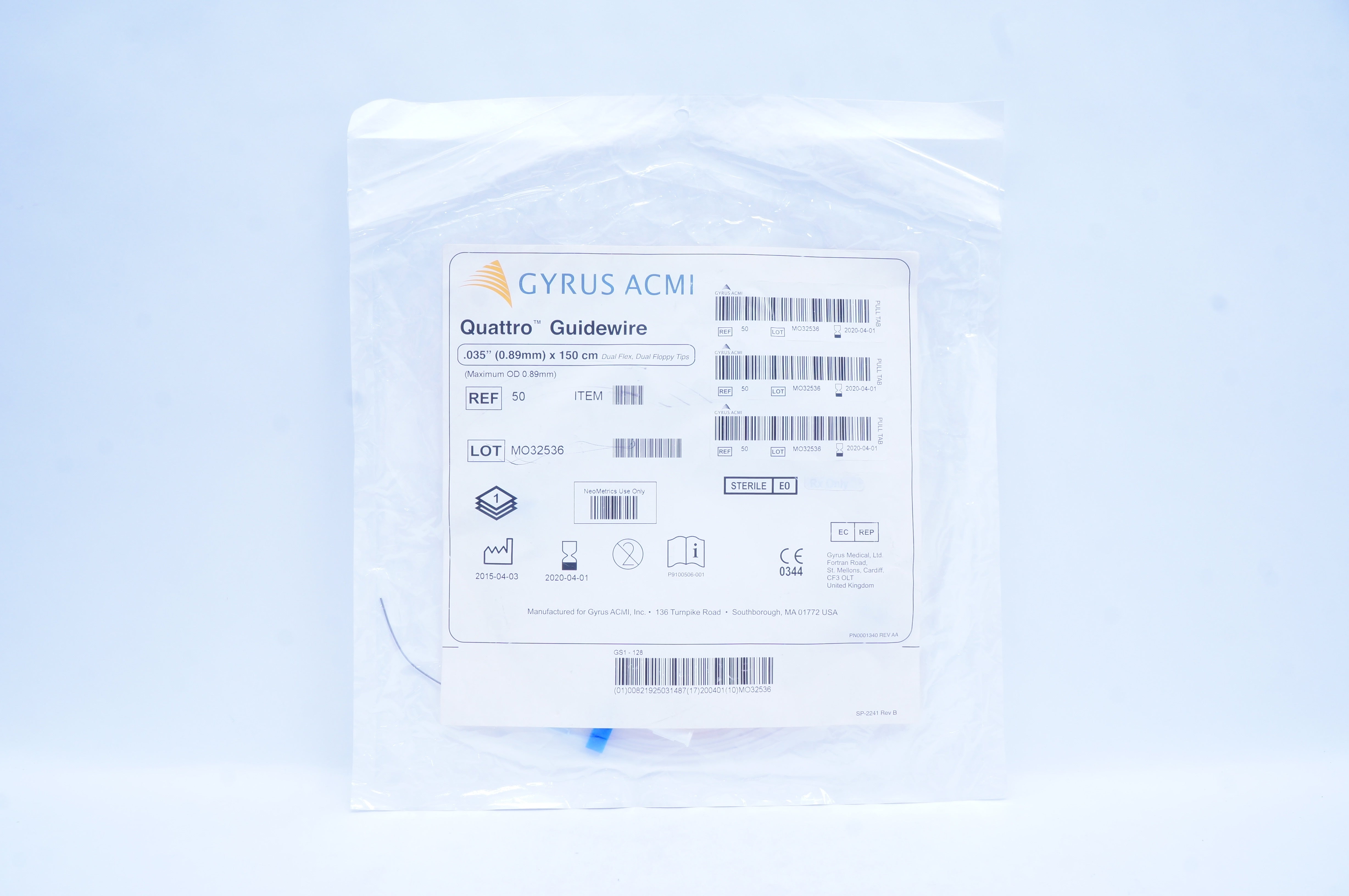 Gyrus ACMI 50 Quattro Guidewire .035inch x 150cm (x)