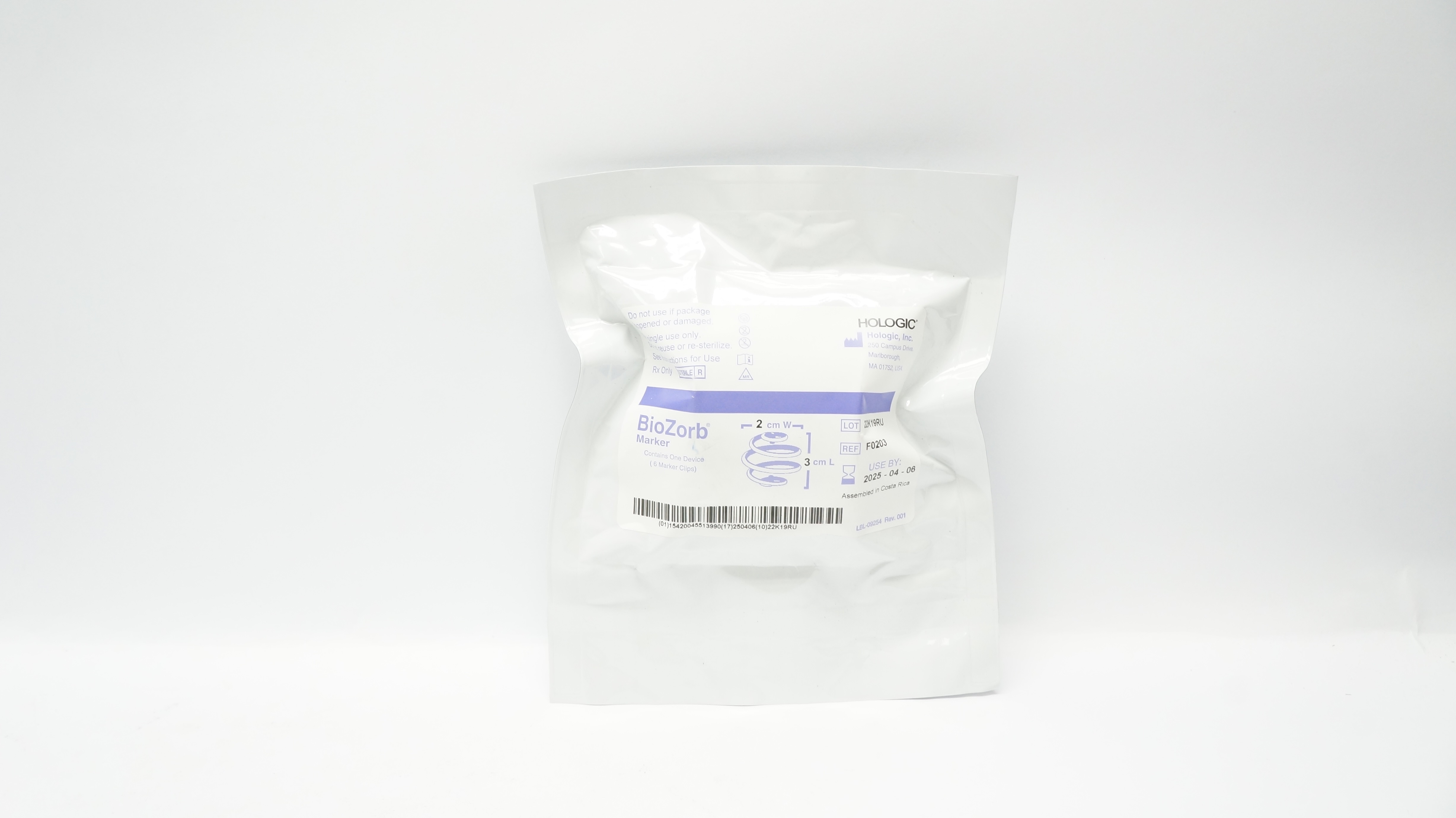 Hologic F0203 BioZorb Marker Clips 2cm x 3cm (x)