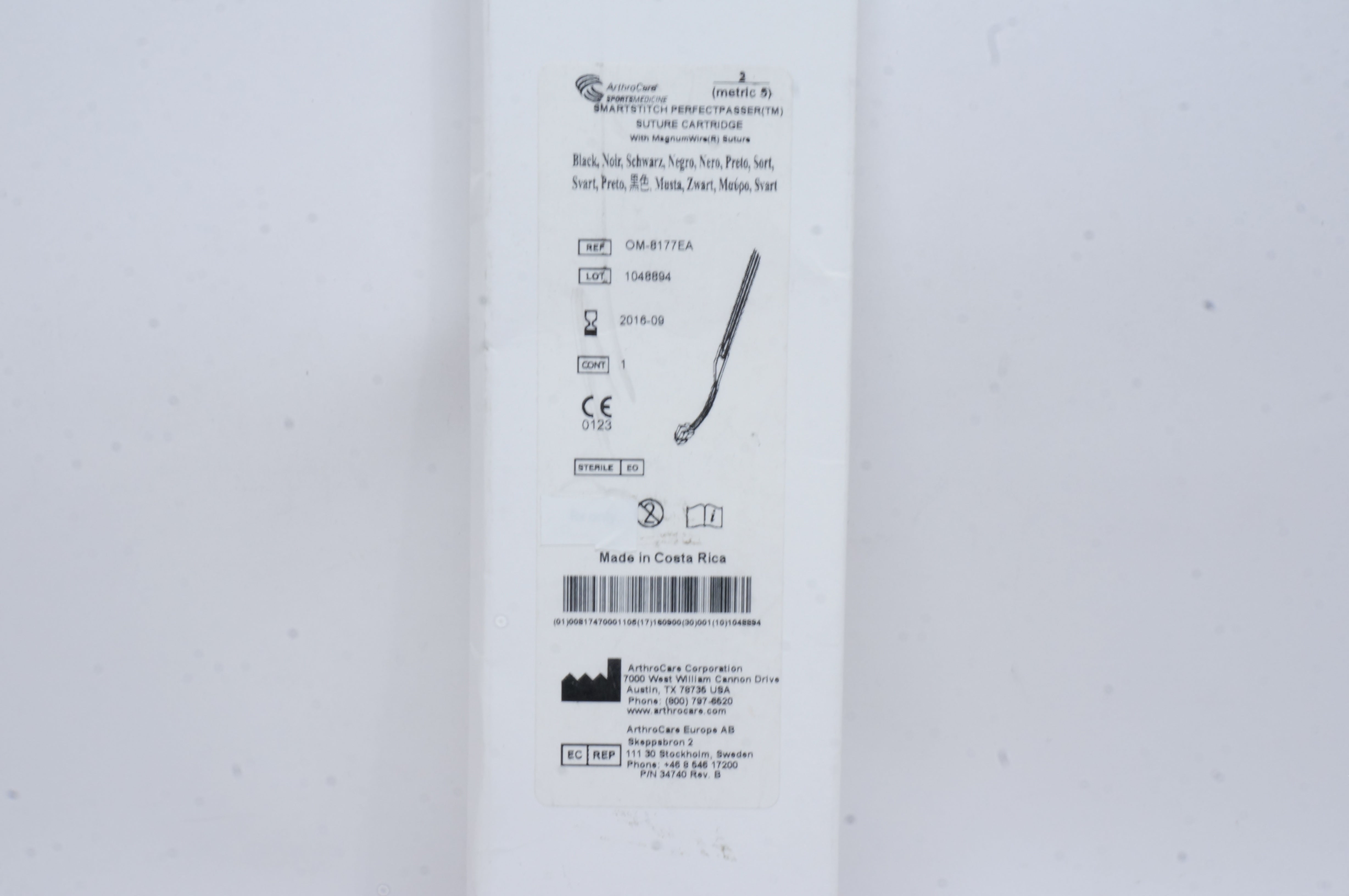 ArthroCare OM-8177EA SmartStitch Perfectpasser Stre Cartridge 2 (x)