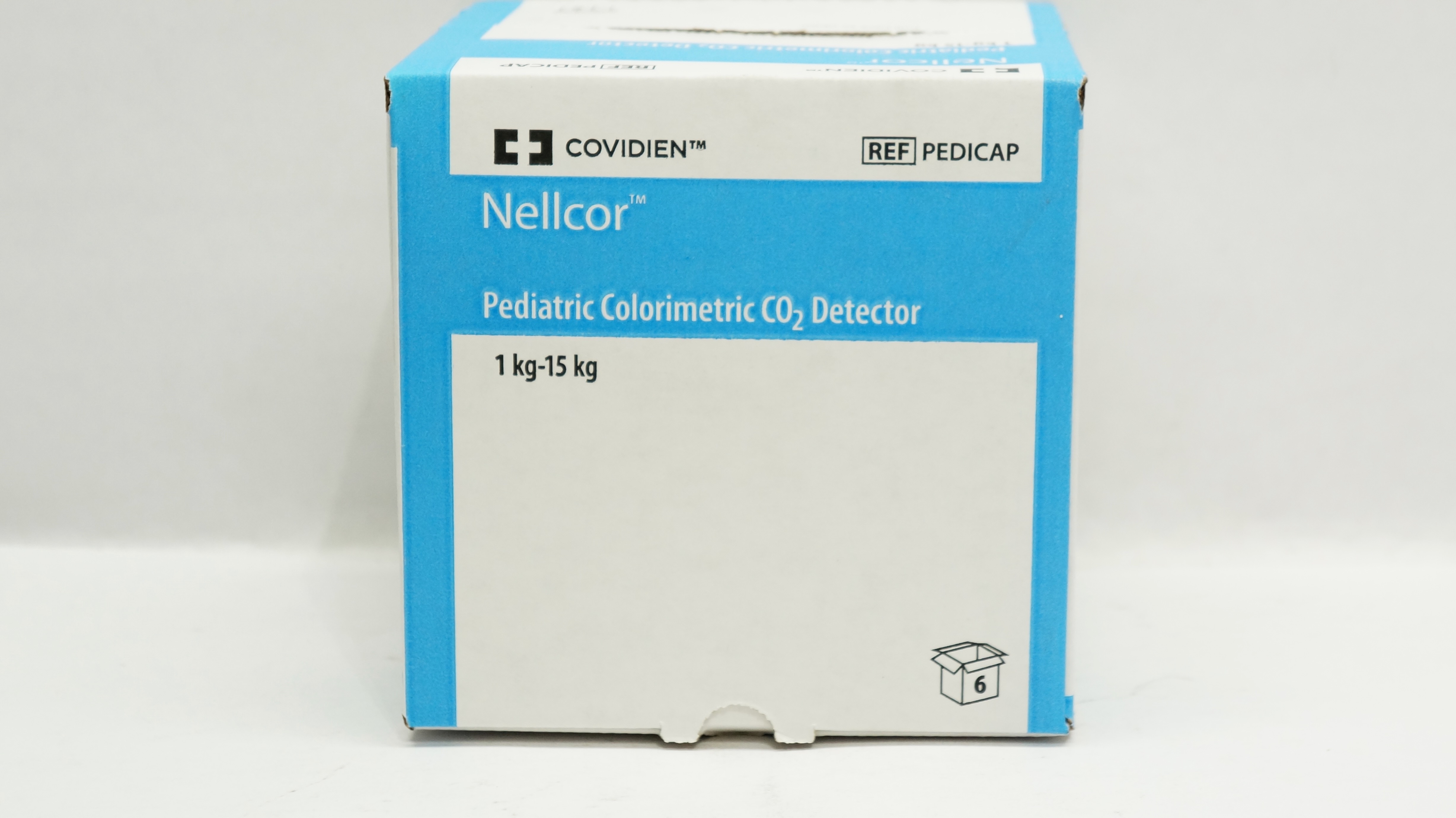Covidien PEDICAP Nellcor Pediatric Colorimetric CO2 Detector 1-15g(x) - Box of 6